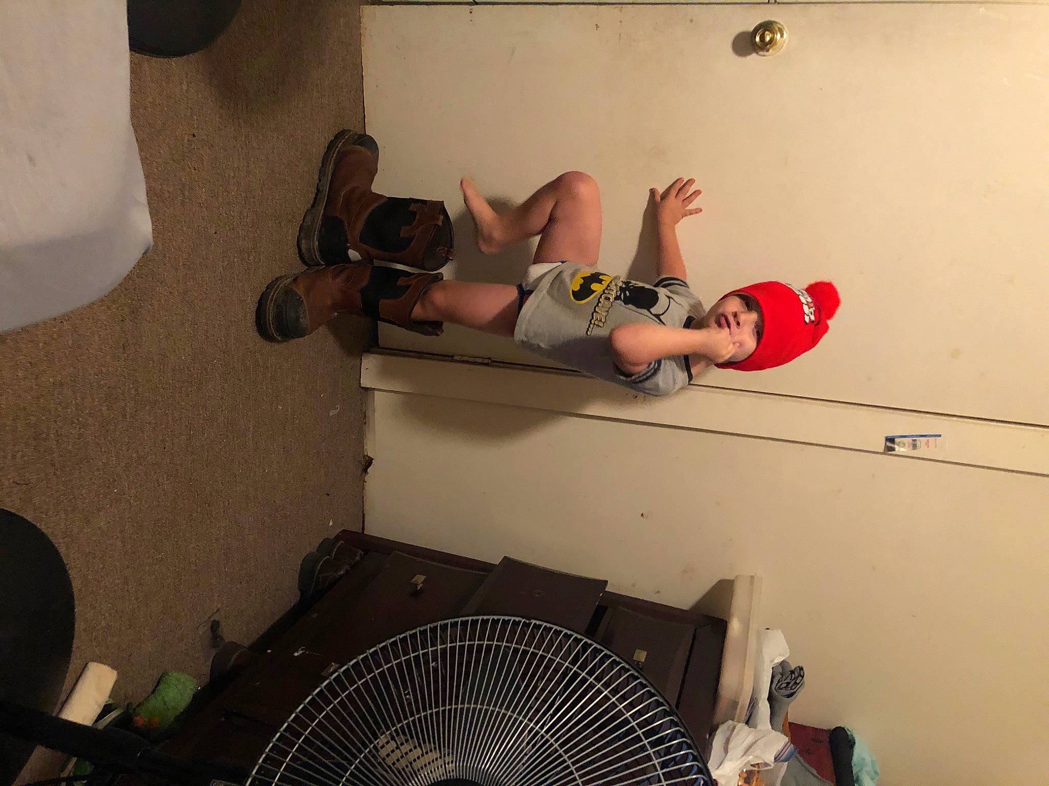 Haiden joined the competition — help win amazing prizes! ceiling, headwear, leg, person, room