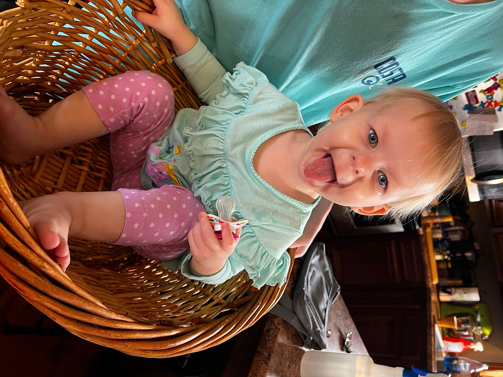 Alivia joined the competition — help win amazing prizes! arm, baby, baby_products, baby_toddler_clothing, cheek, child, comfort, finger, fun, hand, happy, human_body, iris, nail, pattern, person, skin, smile, tableware, toddler