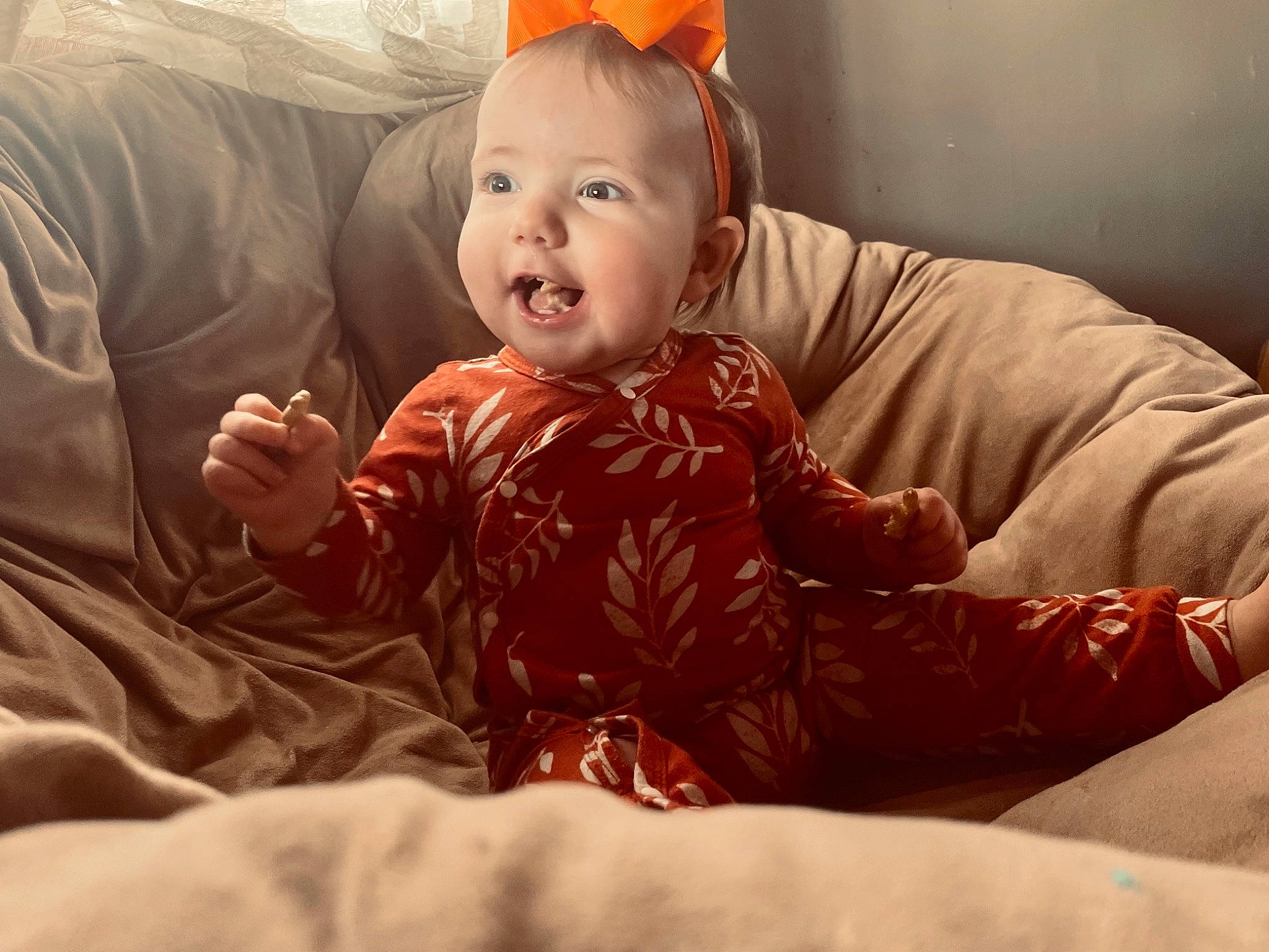 Aubriella Grace joined the competition — help win amazing prizes! arm, baby, baby_toddler_clothing, cheek, comfort, cool, eye, face, finger, flash_photography, hair, hand, happy, head, human_body, iris, mouth, nose, person, sleeve