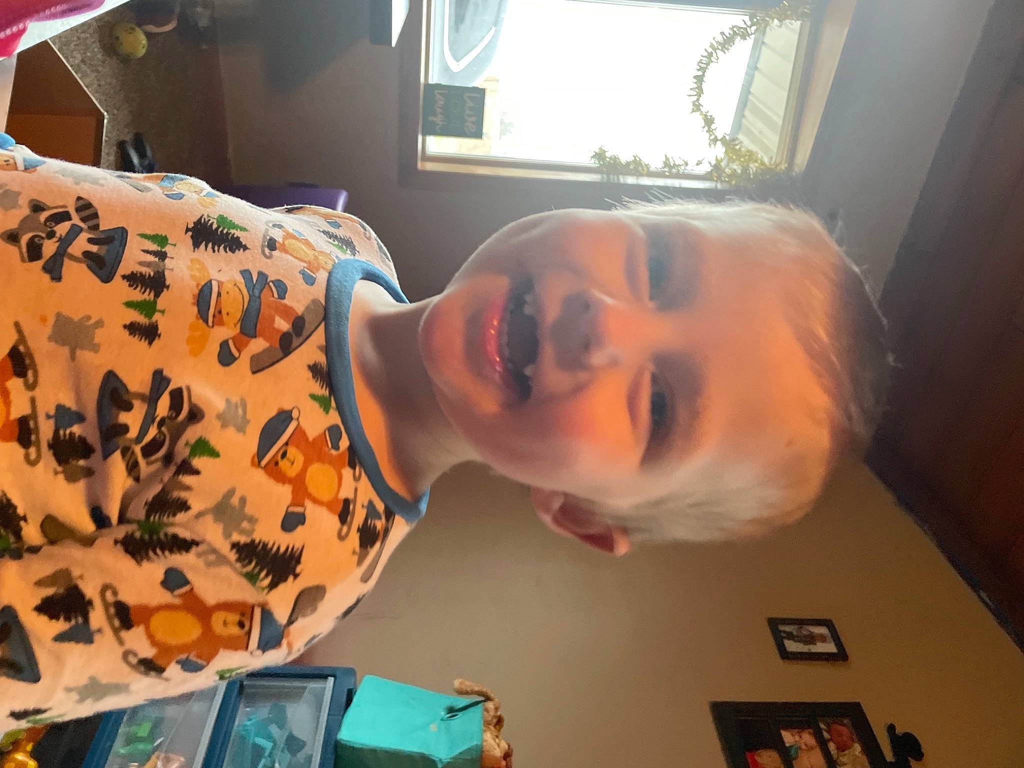 Jaxon joined the competition — help win amazing prizes! child, eye, eyewear, fun, hairstyle, happy, mouth, neck, orange, pattern, person, room, selfie, smile, t_shirt, tattoo, toddler, vacation, visual_arts, window