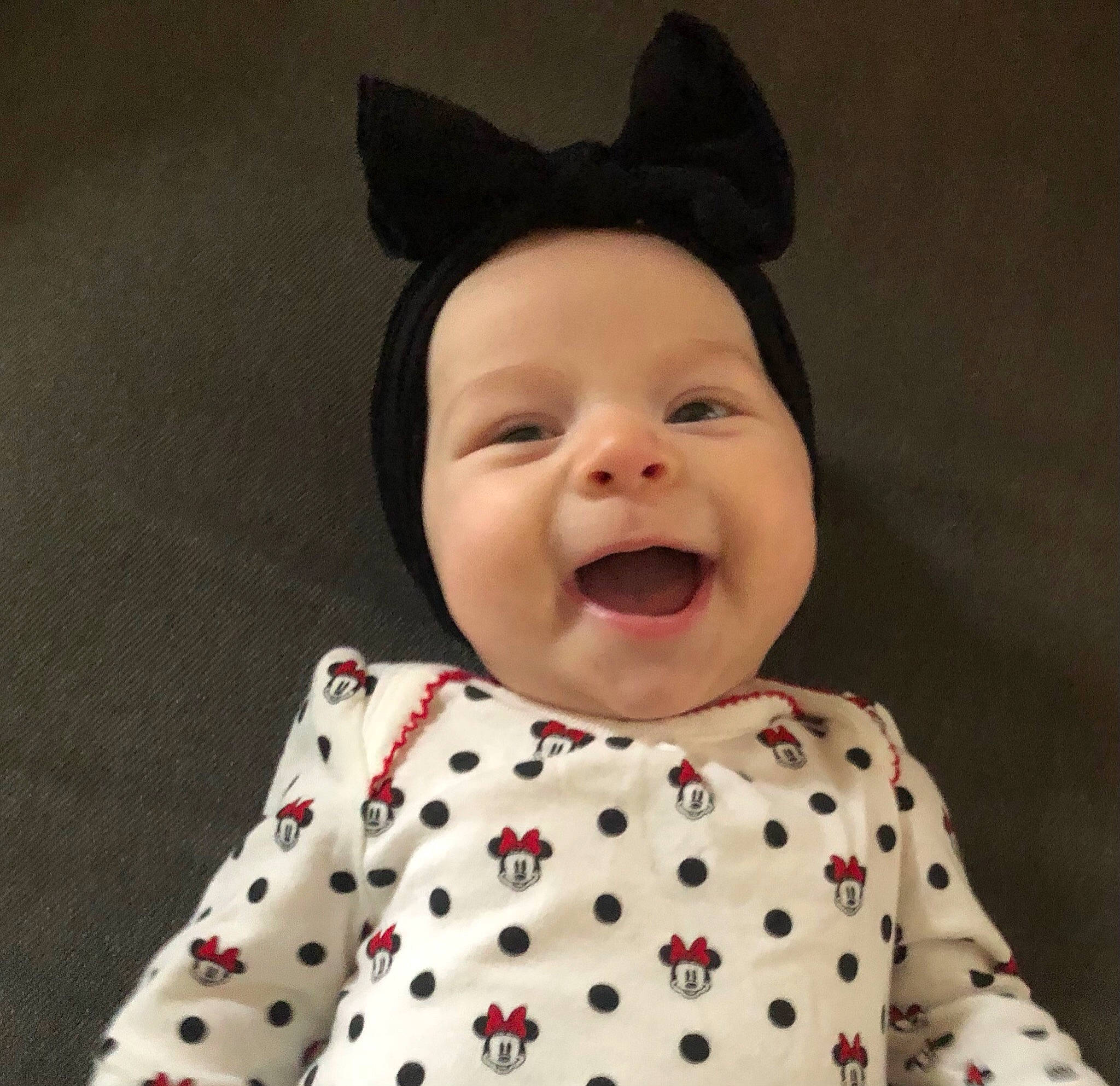 Aurelia joined the competition — help win amazing prizes! baby, baby_laughing, baby_products, baby_toddler_clothing, child, collar, comfort, costume_hat, face, facial_expression, fashion_accessory, happy, headwear, lip, outerwear, pattern, person, sleeve, smile, t_shirt