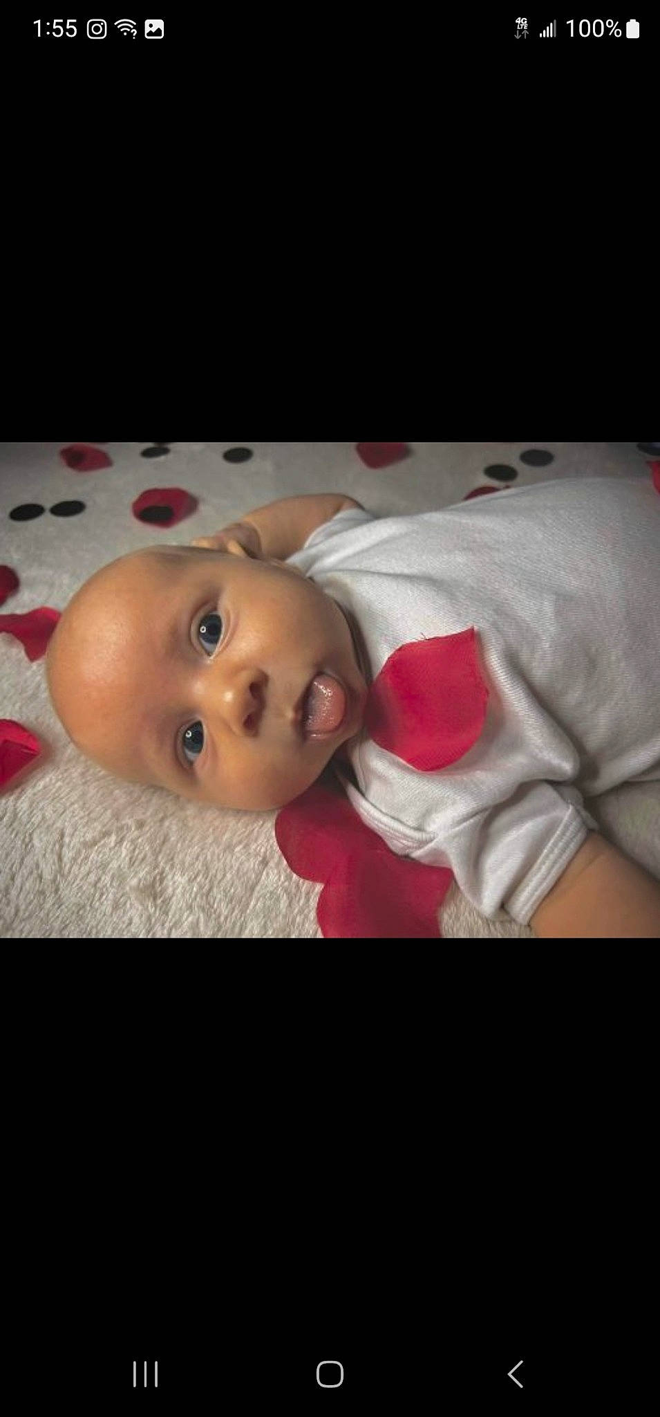 Brantlee is registered to the contest to win money with this photo: baby, baby_products, baby_toddler_clothing, carmine, cheek, child, comfort, comfort_food, eyelash, flesh, flooring, fur, linens, lip, mouth, nose, person, portrait_photography, room, selfie