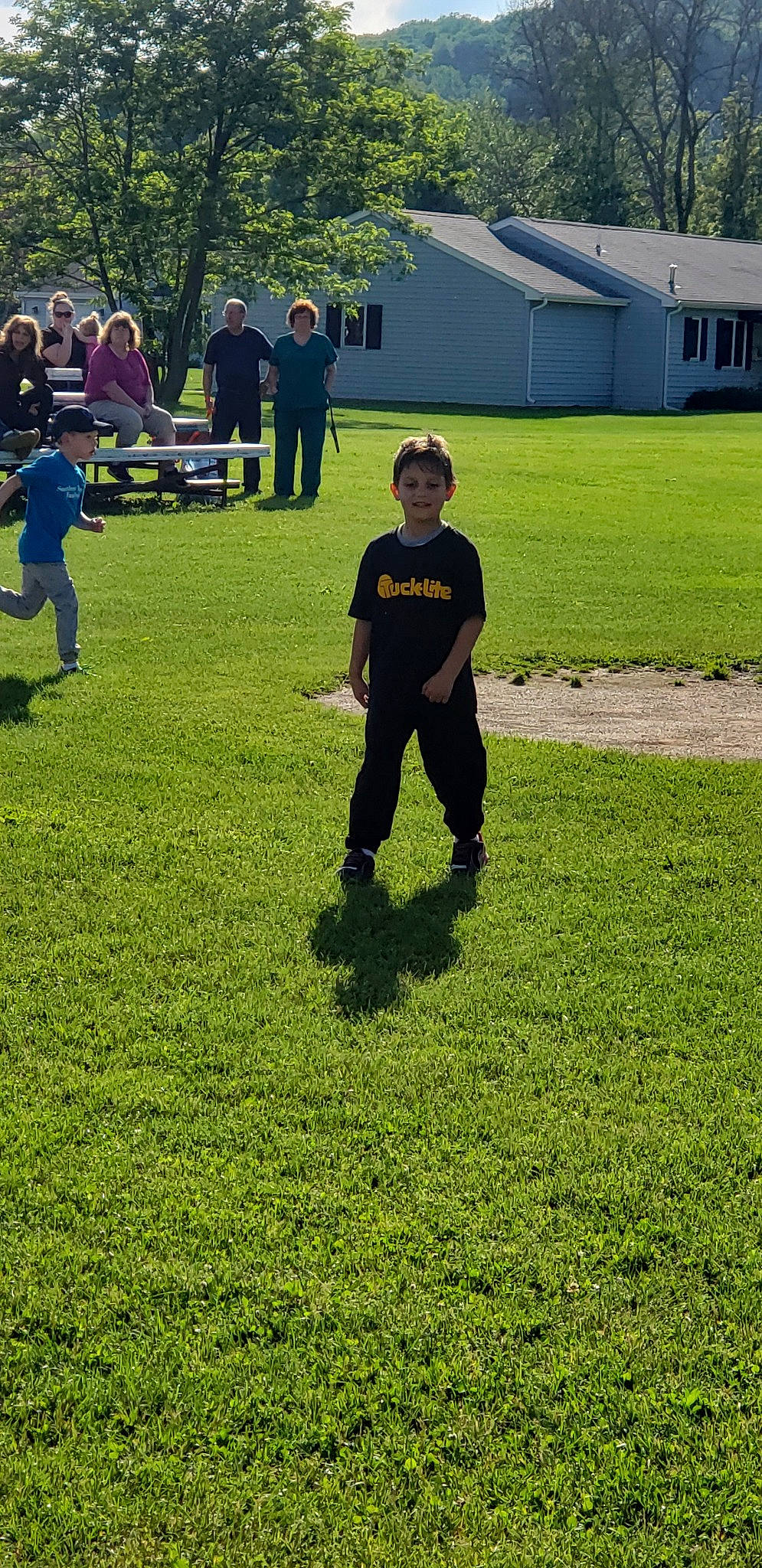 Michael joined the competition — help win amazing prizes! child, competition_event, fun, games, grass, grass_family, joy, lawn, park, person, plant, play, player, recreation, team