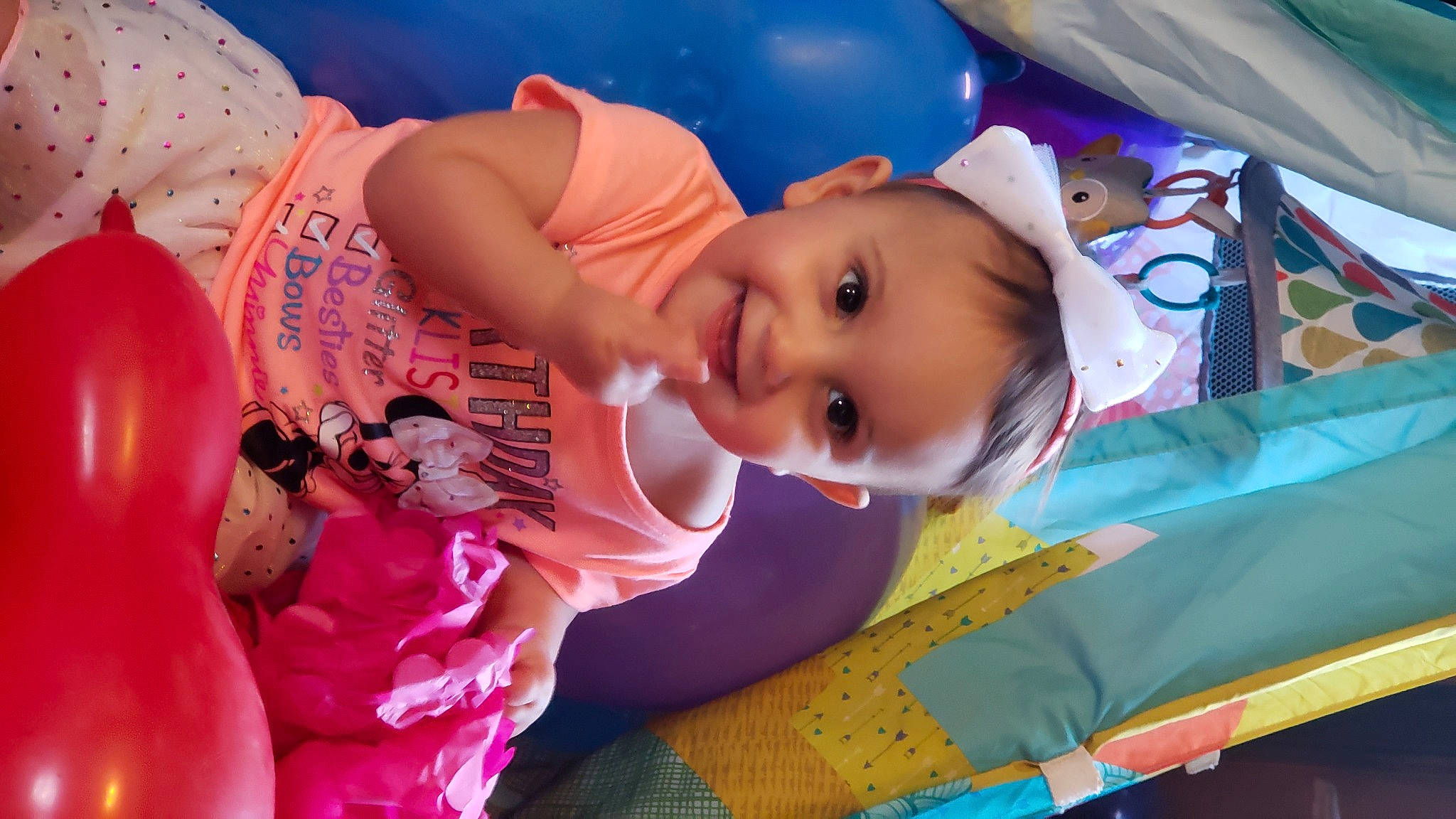 Carley joined the competition — help win amazing prizes! baby, cheek, child, joy, mouth, person, pink, toddler