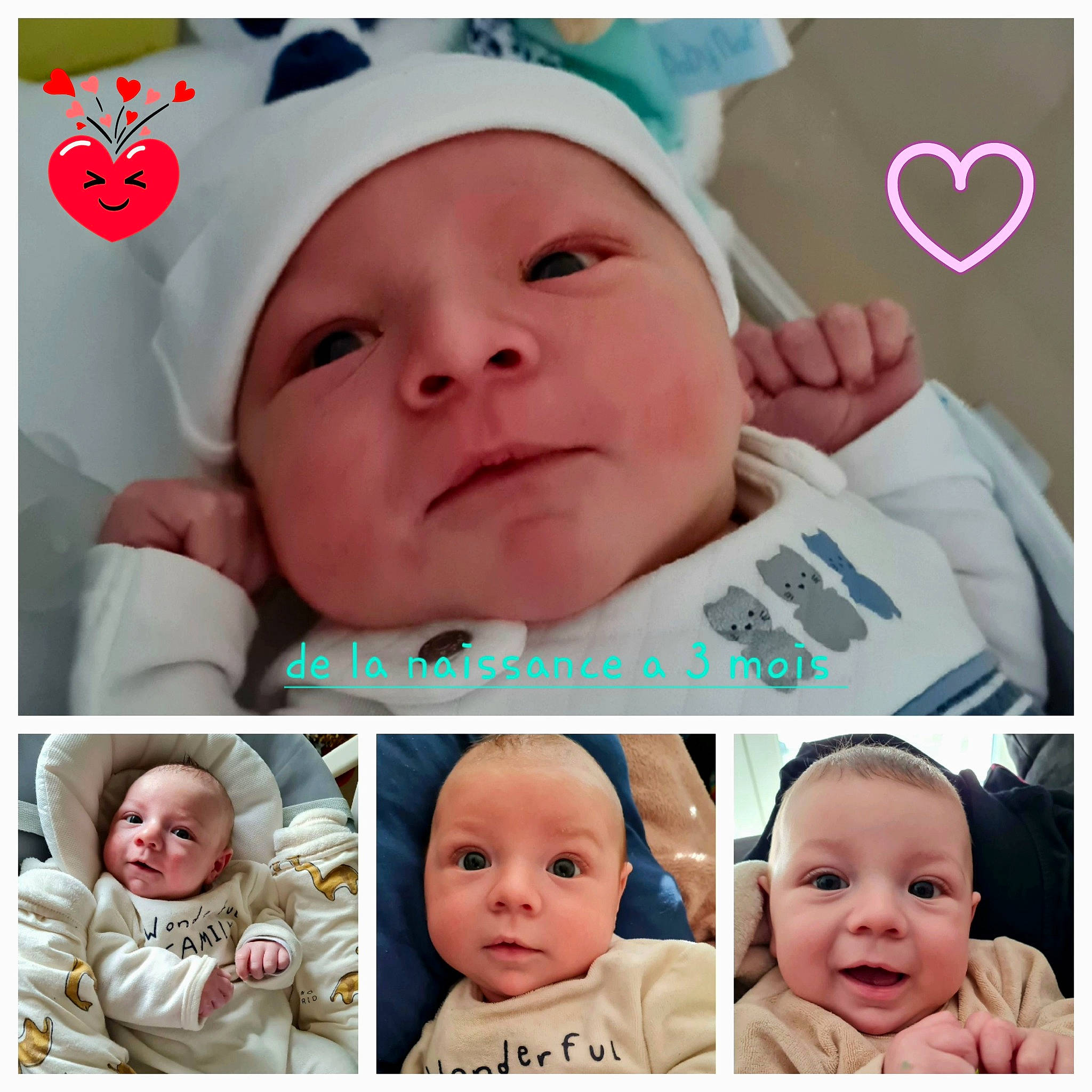 Leo participe au concours pour gagner de l'argent avec cette photo : baby, baby_toddler_clothing, cheek, child, chin, eyebrow, eyelash, face, facial_expression, font, happy, headwear, nose, pattern, person, photograph, pink, product, skin, smile