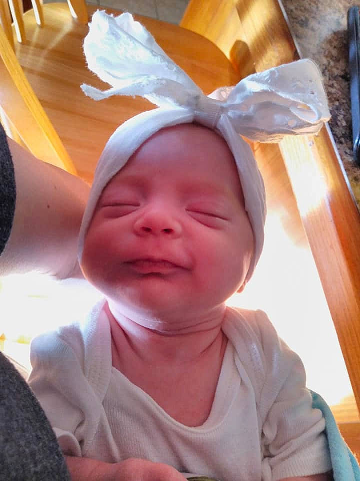 Kiyah is registered to the contest to win money with this photo: baby, child, ear, head, person, skin, toddler