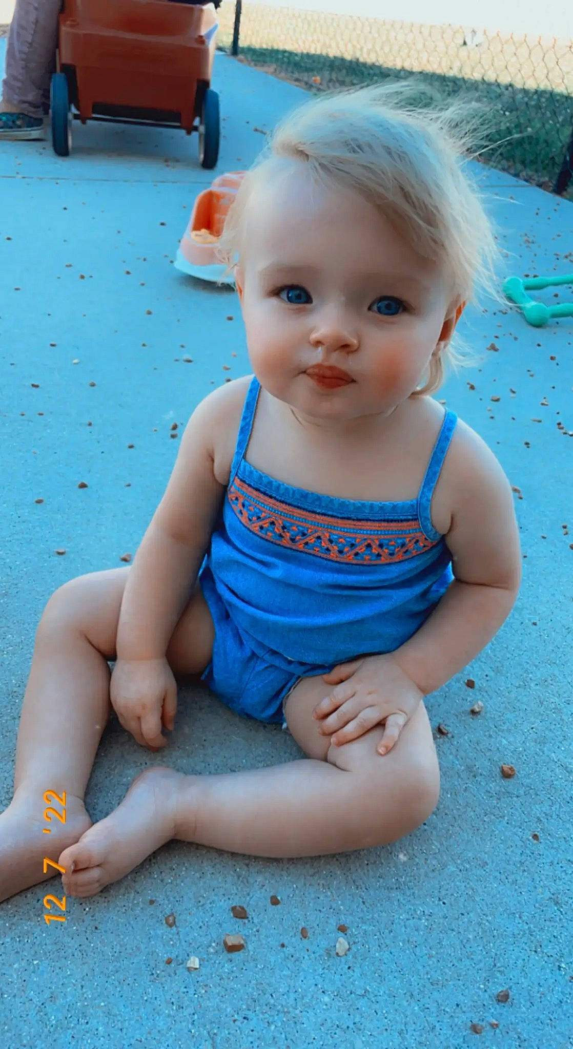 Cheyenne is registered to the contest to win money with this photo: aqua, azure, baby, baby_toddler_clothing, blue, child, dress, face, hairstyle, happy, head, iris, mouth, person, photograph, pink, skin, summer, toddler, vehicle_registration_plate