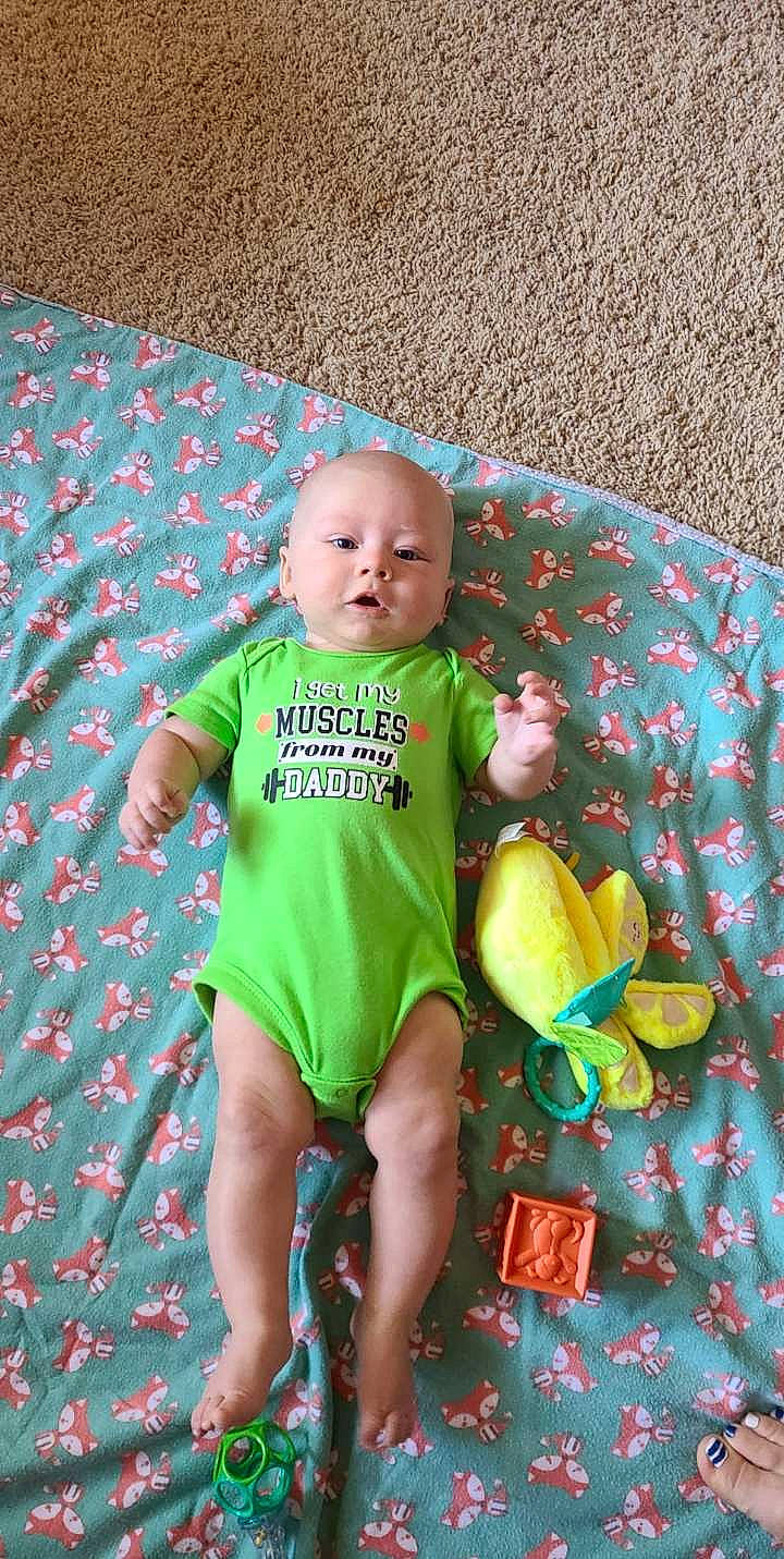 Ivan joined the competition — help win amazing prizes! baby, baby_products, baby_toddler_clothing, child, fun, grass, happy, leaf, leisure, linens, pattern, people_in_nature, person, play, recreation, sandal, sitting, stuffed_toy, t_shirt, toddler