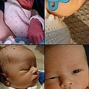 Zane is registered to the contest to win money with this photo: baby, newborn, infant, pacifier, sleeping, close_up, white_clothing, blanket, cute, face, portrait, child, soft_lighting, indoors, peaceful, toddler, cozy, hand, skin, expression