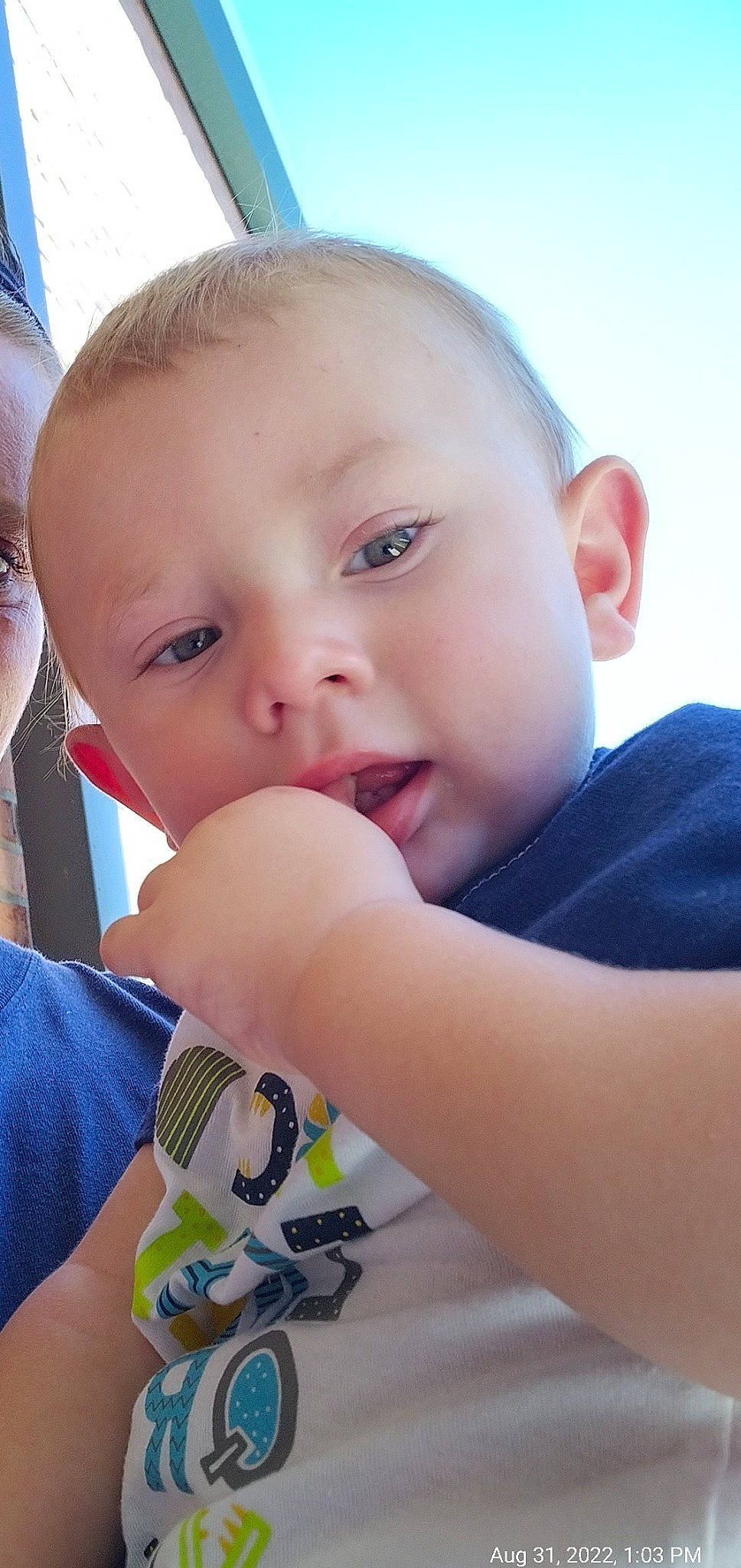 Huey joined the competition — help win amazing prizes! baby, baby_toddler_clothing, cheek, eye, eyebrow, eyelash, fun, gesture, hairstyle, happy, iris, lip, mouth, nail, nose, person, skin, sky, smile, thumb