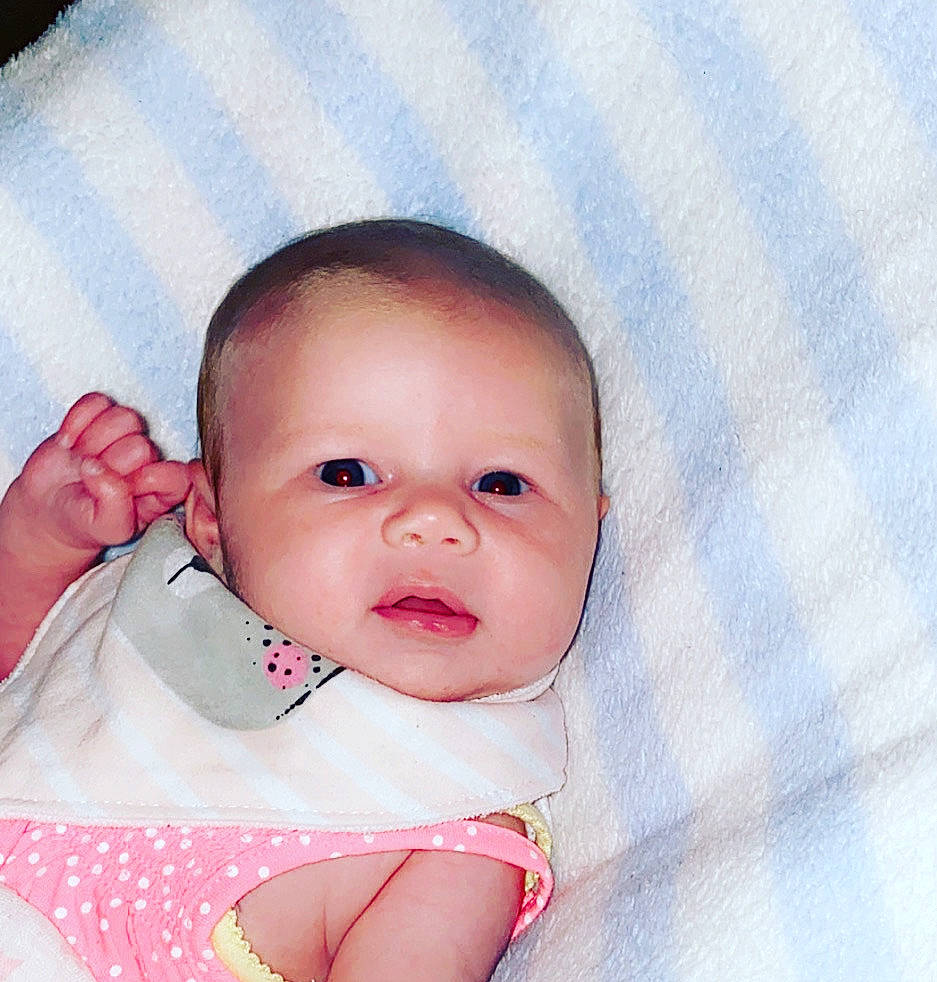 Lily-rose joined the competition — help win amazing prizes! baby, baby_making_funny_faces, beauty, cheek, child, eye, face, head, iris, lip, mouth, nose, person, pink, skin, smile, toddler