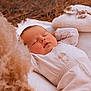 baby, sleeping, blanket, soft, cozy, infant, peaceful, cute, clothing, warm_colors, portrait, closeup, relaxing, child, nature_background, pajamas, head, face, newborn, resting