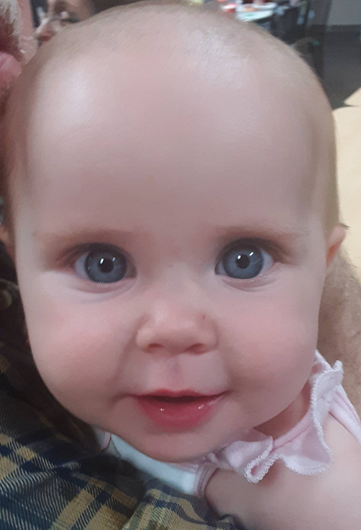 Alice joined the competition — help win amazing prizes! baby, baby_toddler_clothing, cheek, child, chin, close_up, ear, eye, eyebrow, eyelash, facial_expression, forehead, iris, lip, mouth, nose, person, skin, smile, toddler