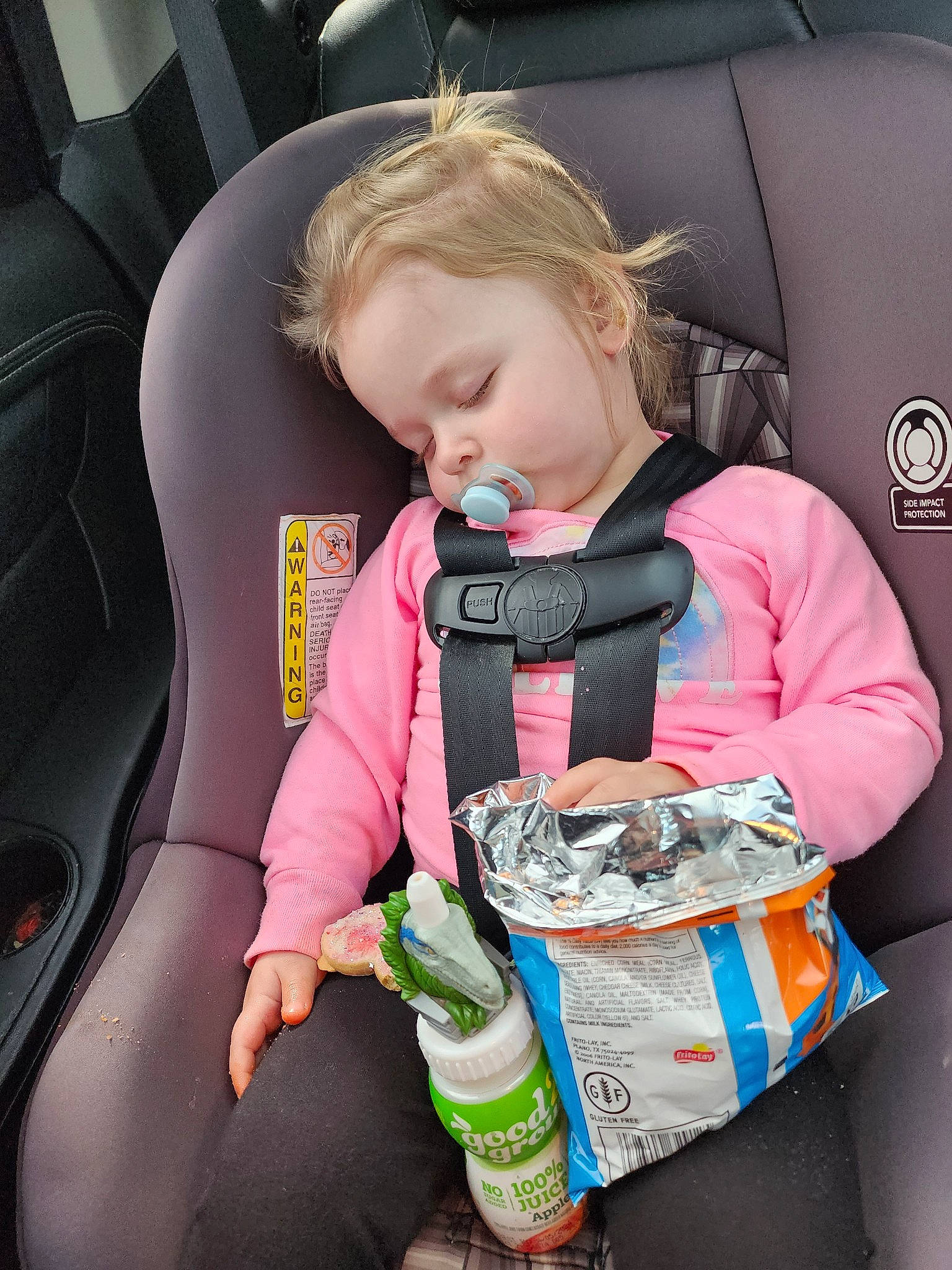 Tinsley joined the competition — help win amazing prizes! auto_part, automotive_design, baby, baby_products, baby_toddler_clothing, car_seat, car_seat_cover, child, comfort, head_restraint, luxury_vehicle, motor_vehicle, person, personal_protective_equipment, seat_belt, sitting, sleeve, steering_wheel, toddler, vehicle