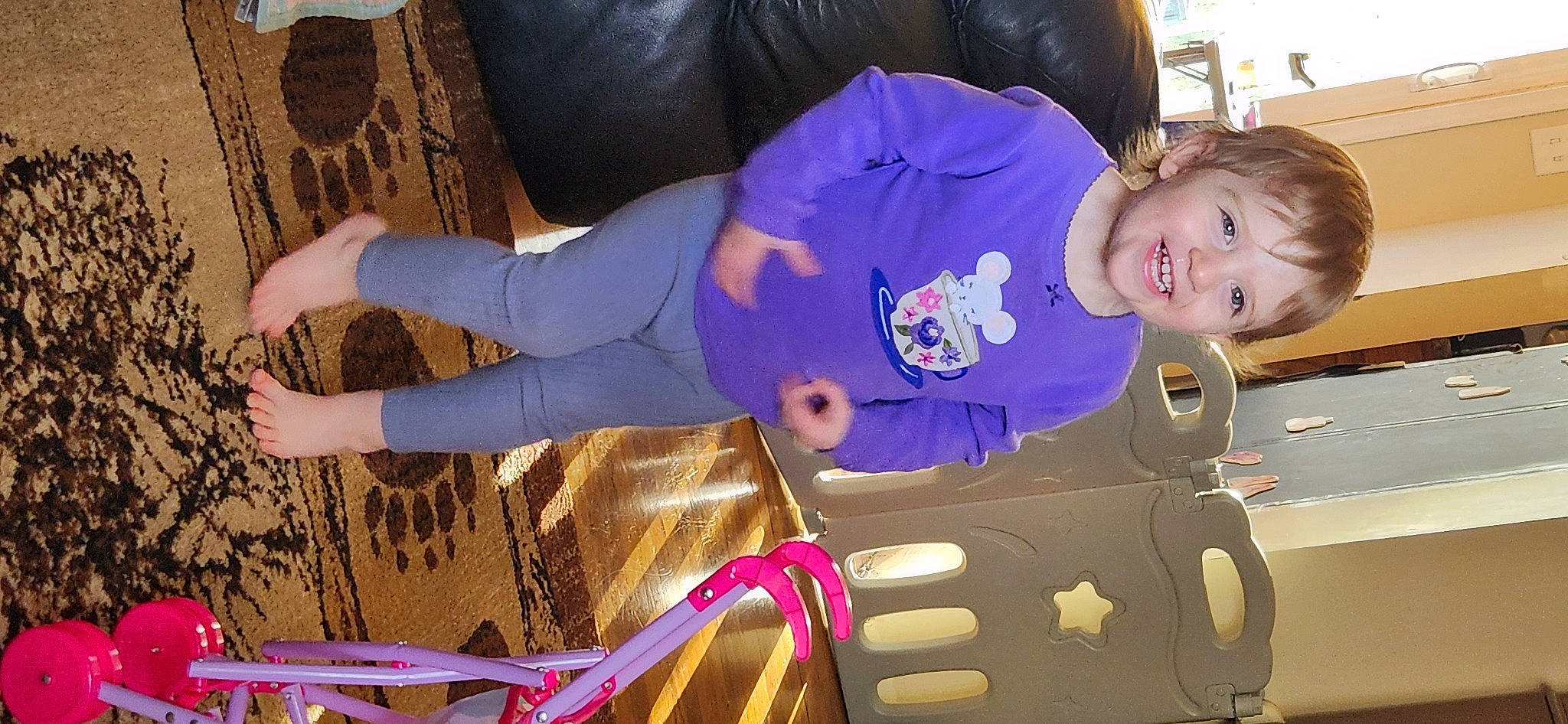 Clarissa is registered to the contest to win money with this photo: baby, baby_toddler_clothing, baby_toys, child, cool, electric_blue, event, fun, happy, joy, leisure, magenta, person, play, purple, recreation, sitting, smile, toddler, toy