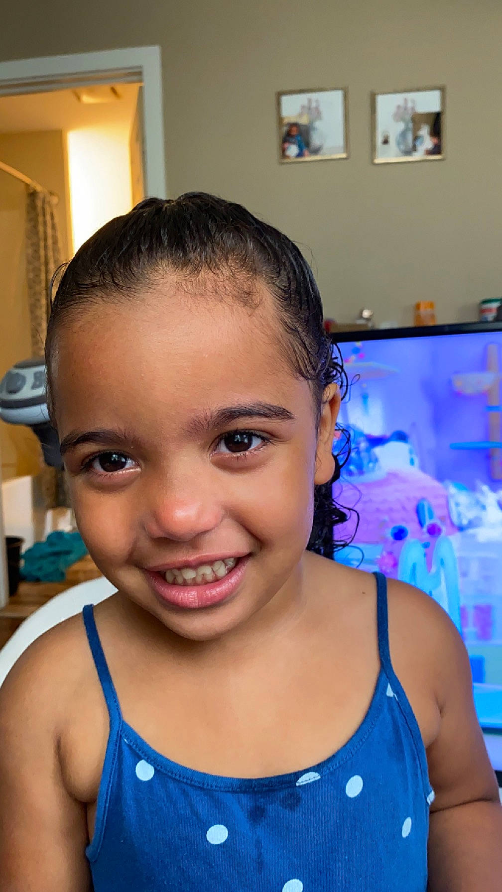 Lailani is registered to the contest to win money with this photo: active_tank, blue, cheek, chin, ear, eye, eyebrow, eyelash, forehead, hair, hairstyle, happy, head, iris, joy, muscle, neck, organ, person, shoulder