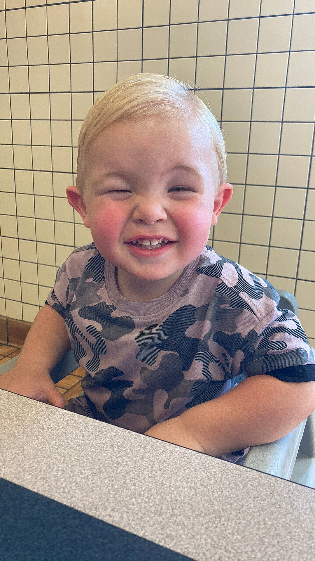 Jordan is registered to the contest to win money with this photo: baby, baby_laughing, baby_toddler_clothing, cheek, child, chin, eyebrow, facial_expression, fun, hairstyle, happy, iris, joy, mouth, nose, pattern, person, skin, sleeve, smile