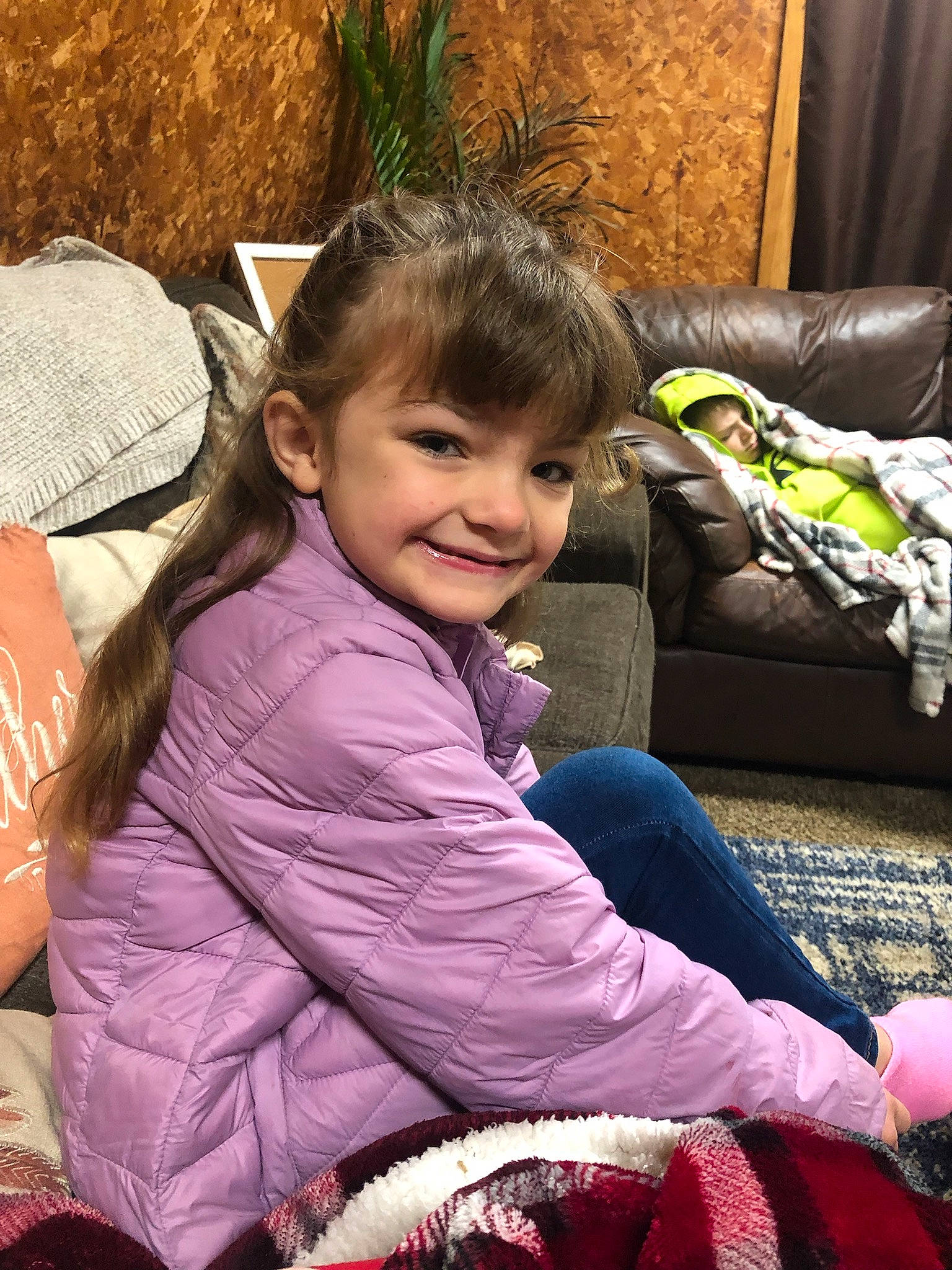 Natalie joined the competition — help win amazing prizes! child, comfort, couch, eye, fun, grass, happy, joy, lap, leisure, magenta, mammal, people, people_in_nature, person, sitting, skin, smile, toddler, travel