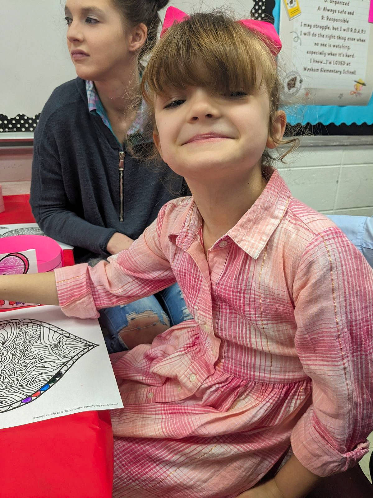 Natalie joined the competition — help win amazing prizes! bracelet, chair, child, event, fashion_design, fun, happy, jewellery, joy, learning, leisure, linens, necklace, organ, pattern, person, recreation, room, sitting, t_shirt