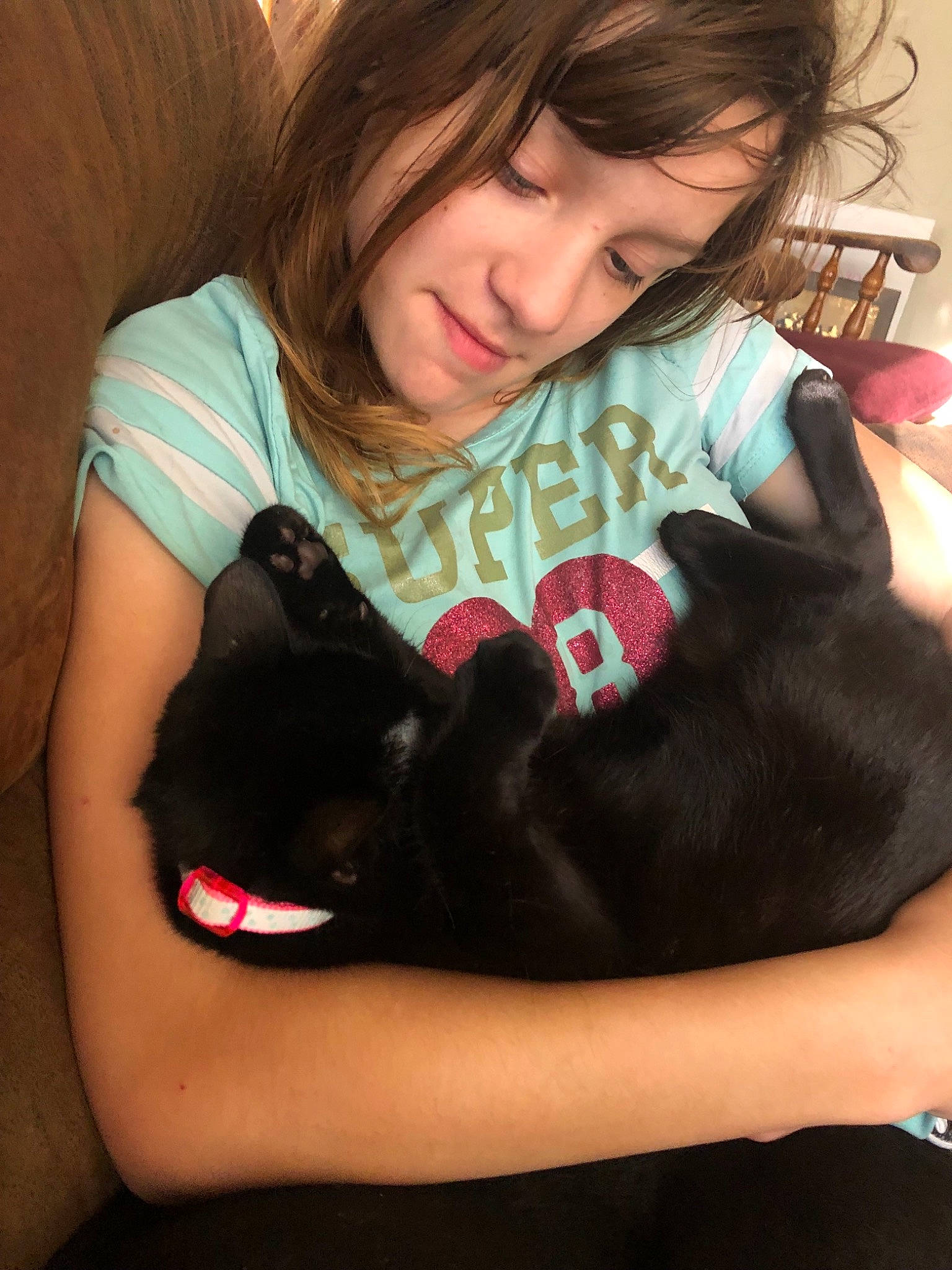 Bean is registered to the contest to win money with this photo: black_hair, canidae, carnivore, ear, fawn, finger, hand, leg, long_hair, nail, neck, person