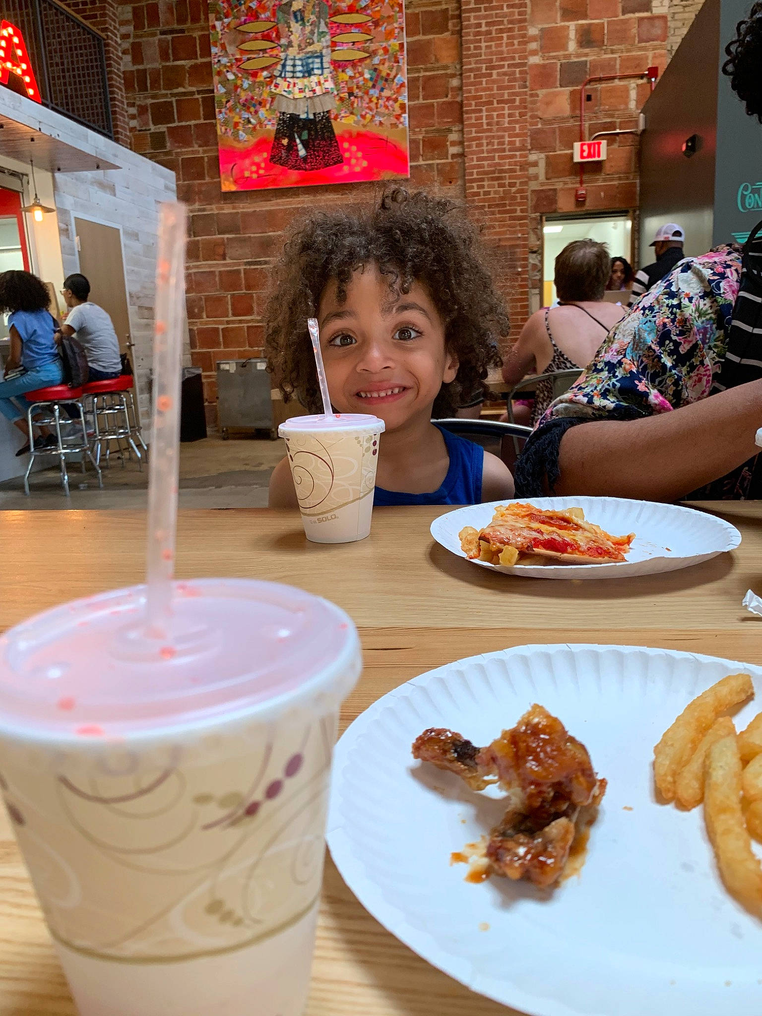 Jace is registered to the contest to win money with this photo: breakfast, brunch, child, comfort_food, cuisine, dessert, dish, drink, eating, fast_food, finger_food, food, fried_food, joy, lunch, meal, person, snack, table, vacation