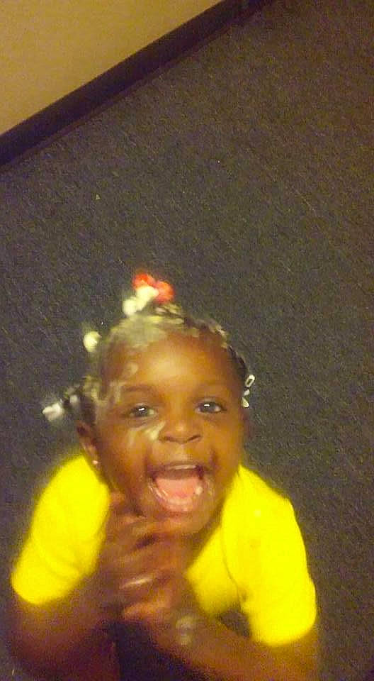 Princess is registered to the contest to win money with this photo: child, ear, forehead, fun, head, nose, person, smile, toddler