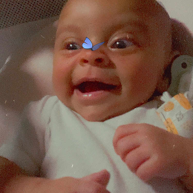 Abrielle joined the competition — help win amazing prizes! baby, bathing, bathtub, bed, bodypart, cradle, crib, face, finger, furniture, hand, happy, head, infantbed, laughing, newborn, person, photography, portrait, smile