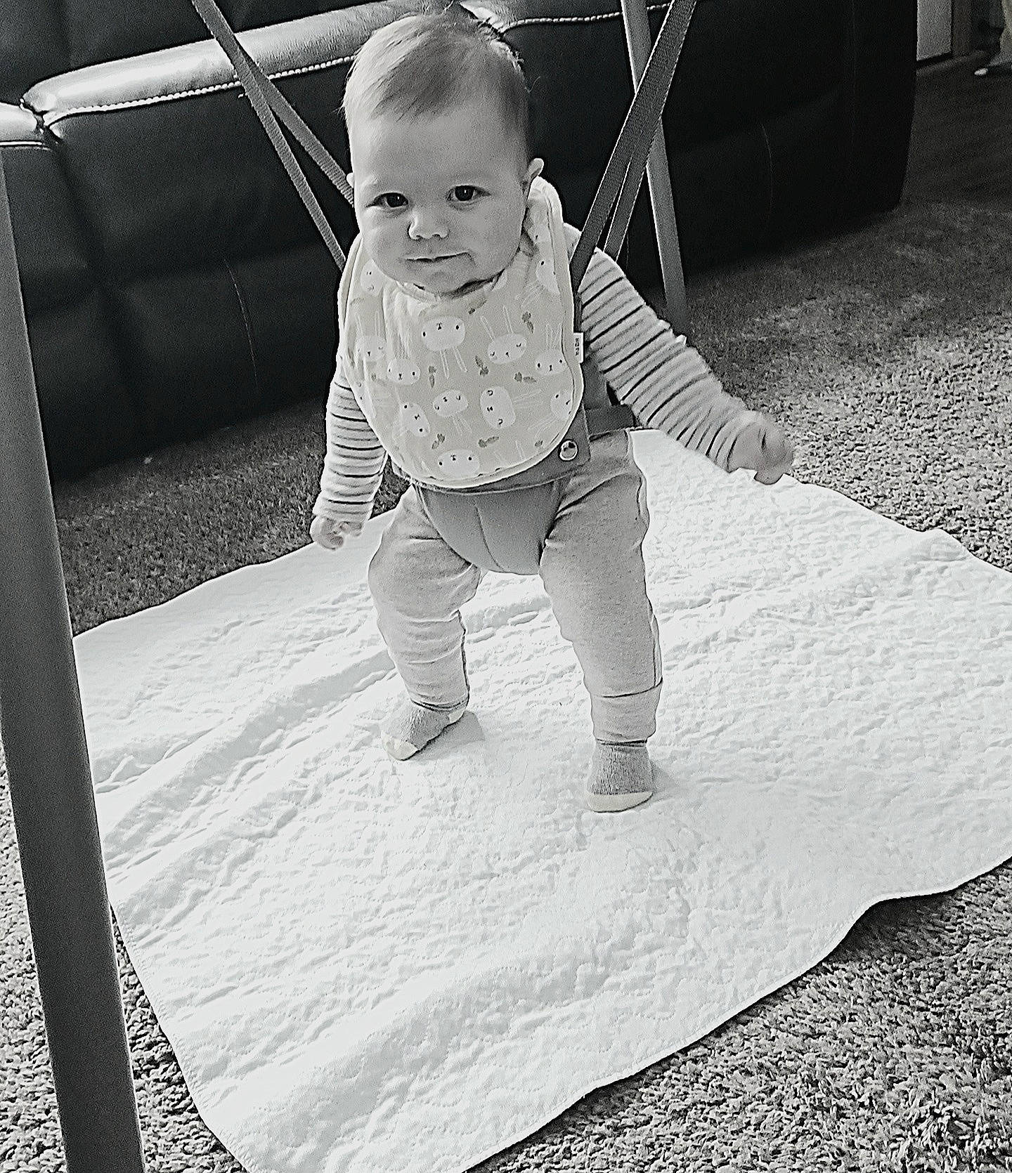 Phoenix joined the competition — help win amazing prizes! baby, baby_toddler_clothing, black, black_and_white, child, comfort, flash_photography, flooring, fun, happy, human_body, monochrome, monochrome_photography, pattern, person, sitting, sleeve, style, tints_and_shades, toddler