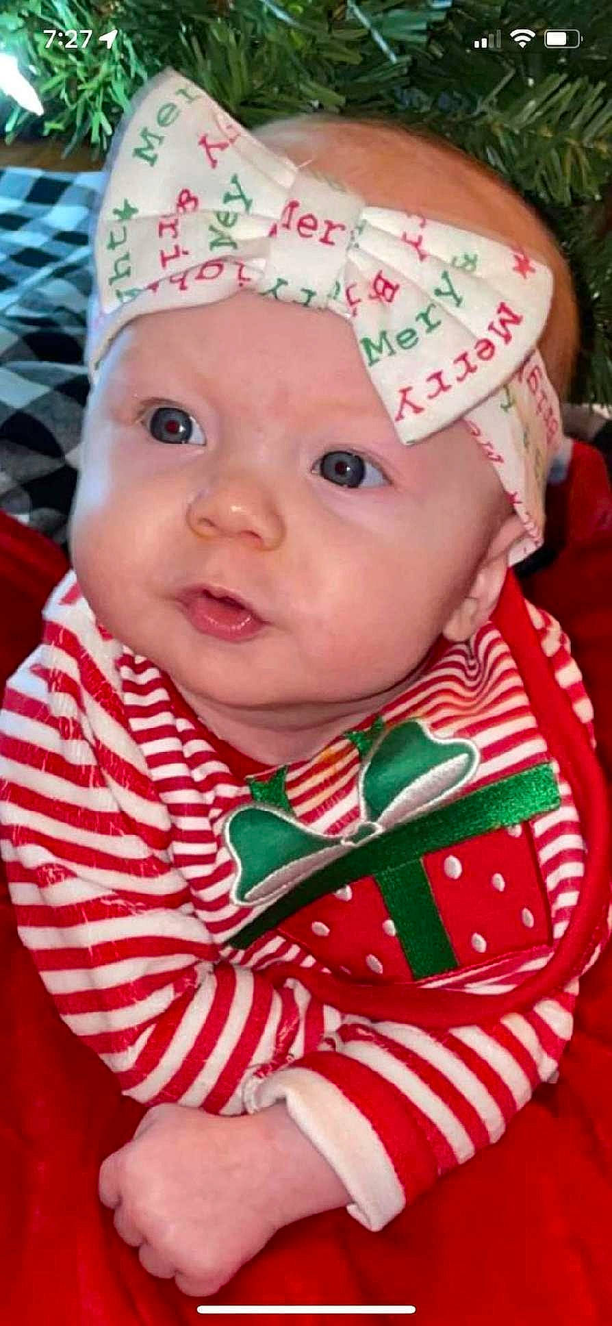 Serenity joined the competition — help win amazing prizes! baby, baby_toddler_clothing, cap, cheek, child, chin, collar, dress, eye, face, facial_expression, happy, head, headgear, headwear, lip, person, pink, red, skin