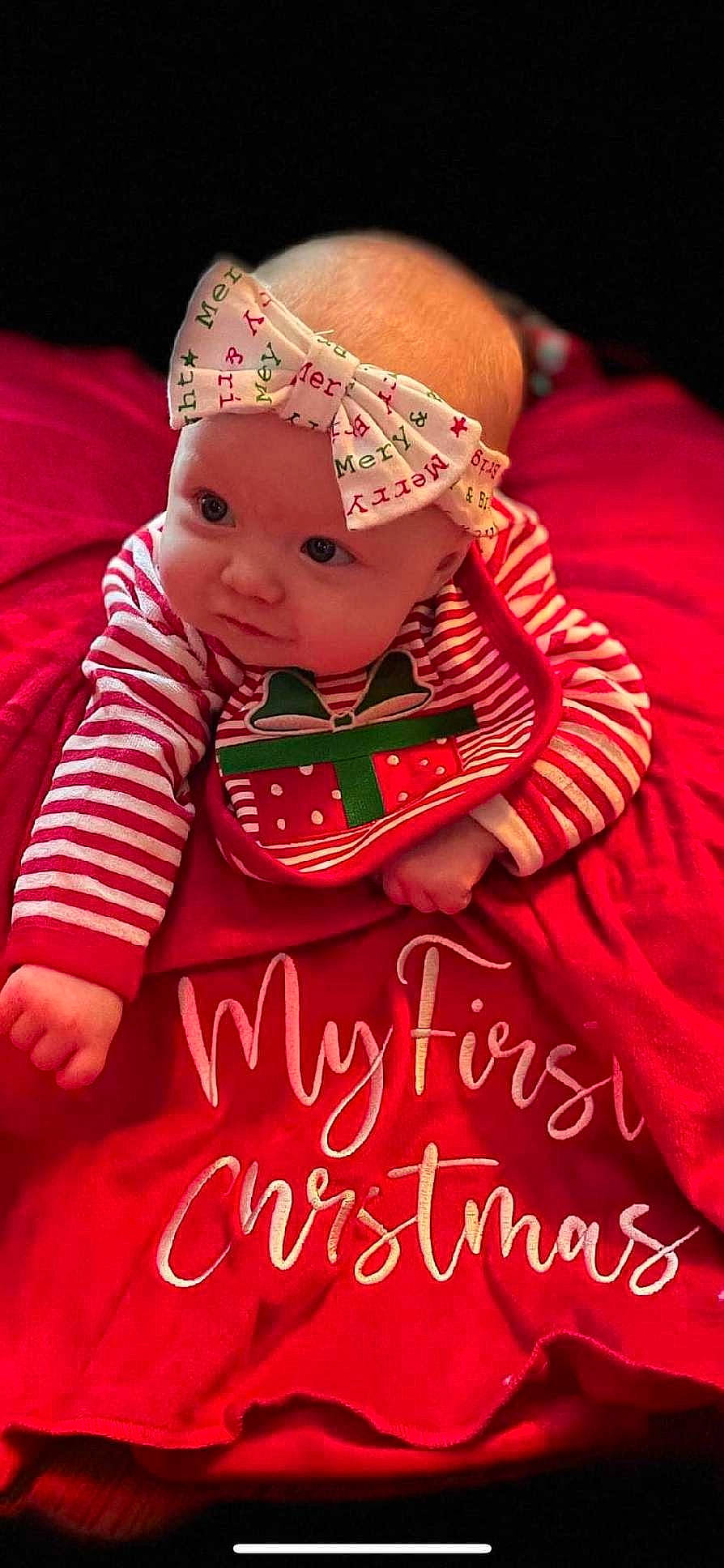 Serenity joined the competition — help win amazing prizes! baby, baby_products, baby_toddler_clothing, cap, carmine, child, christmas, christmas_eve, dress, event, fashion_accessory, font, happy, headwear, holiday, linens, magenta, pattern, person, pink