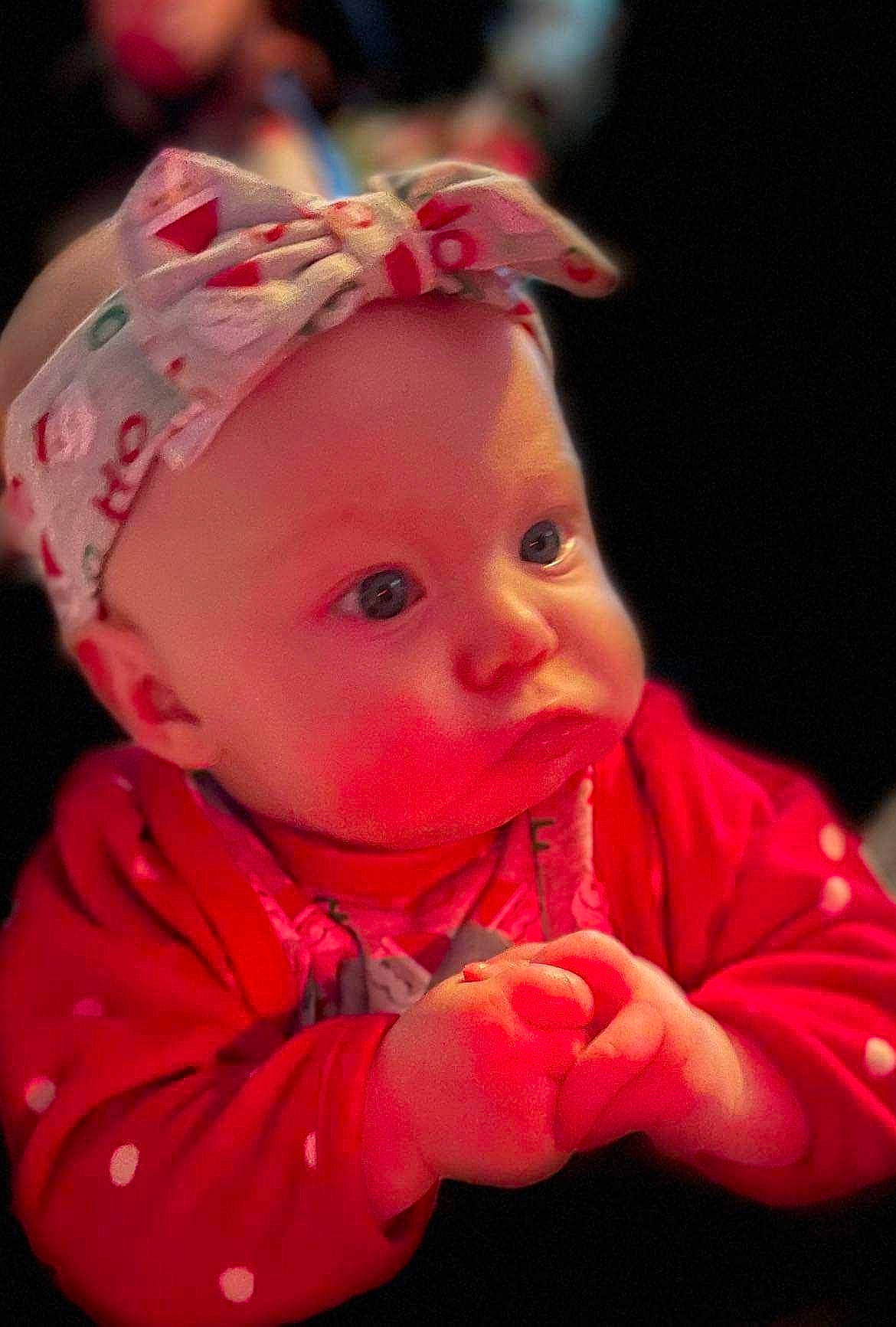 Serenity joined the competition — help win amazing prizes! baby, baby_toddler_clothing, cap, cheek, child, costume_hat, fashion_accessory, fun, happy, hat, headband, lip, magenta, person, pink, plant, portrait_photography, skin, toddler