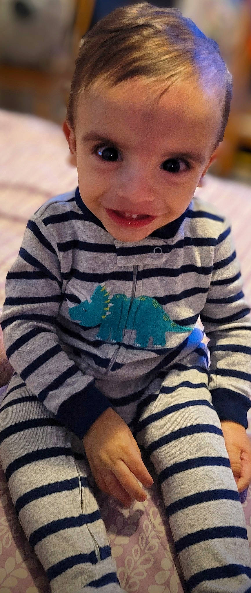 Cristian joined the competition — help win amazing prizes! baby, baby_toddler_clothing, cheek, child, eye, face, finger, happy, head, human_body, iris, nose, pattern, person, sitting, skin, sleeve, smile, t_shirt, toddler