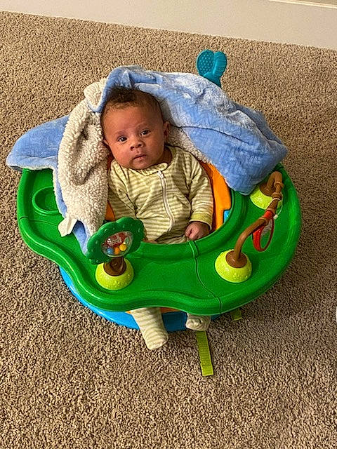 Deandre is registered to the contest to win money with this photo: baby, baby_products, baby_toys, child, fun, person, play, product, sitting, toddler, toy