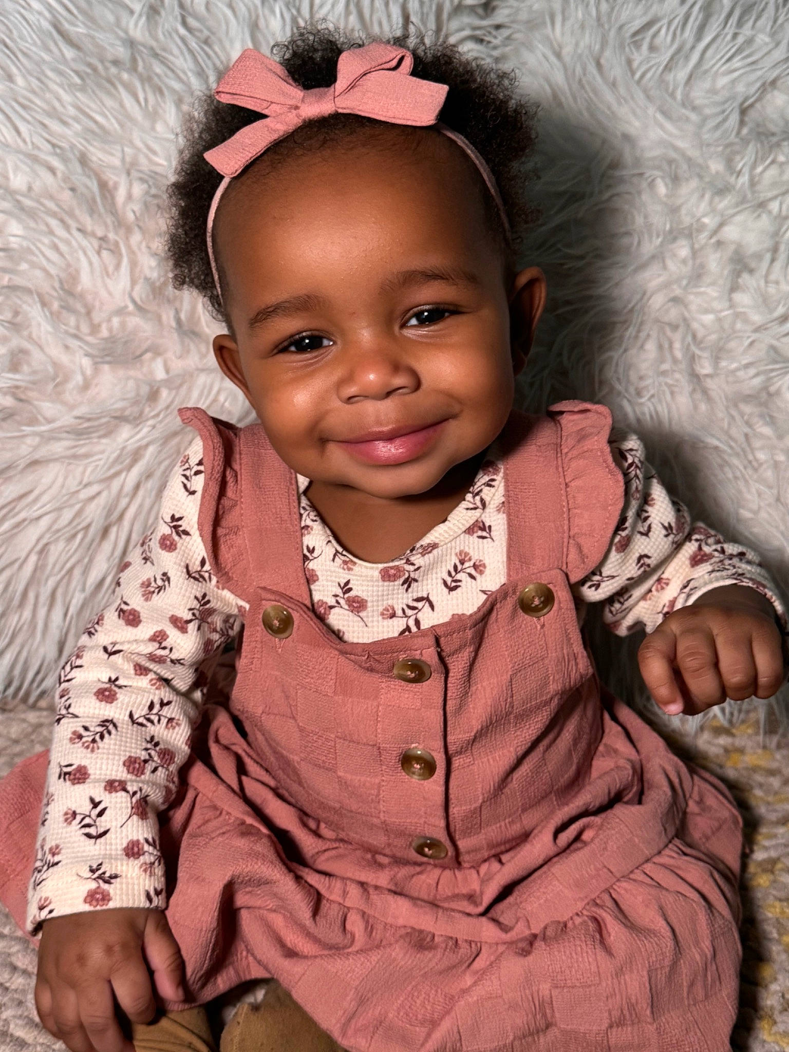 Deasia is registered to the contest to win money with this photo: adaptation, baby_toddler_clothing, cheek, dress, eye, face, facial_expression, forehead, happy, head, human_body, iris, joy, lip, neck, nose, person, pink, skin, sleeve