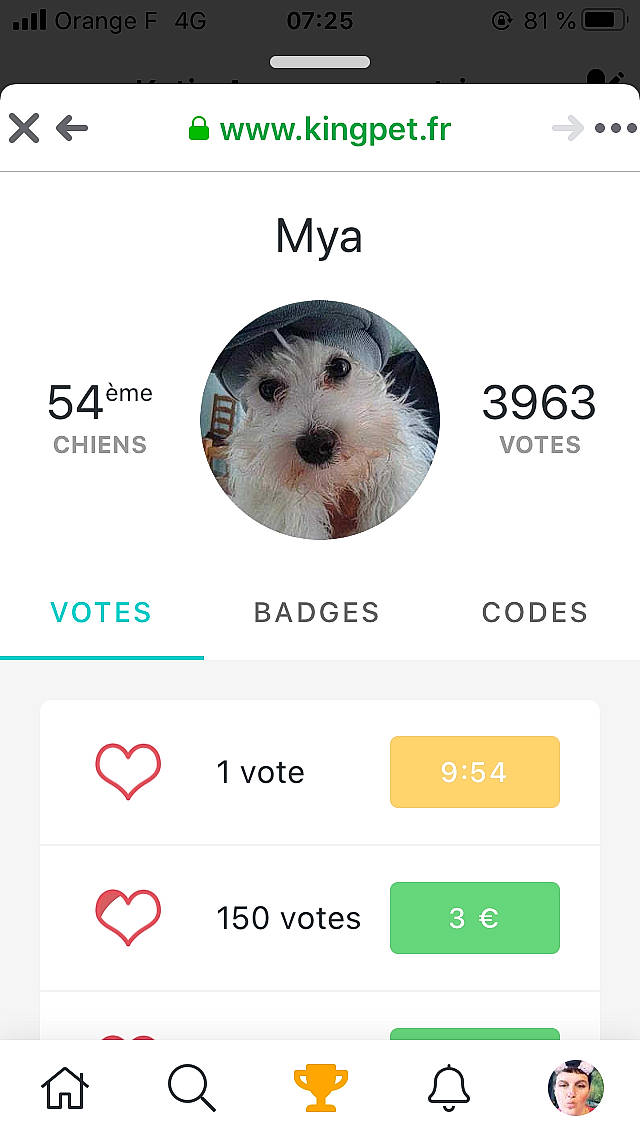 Mya a rejoint le concours — aidez-le/la à gagner de superbes lots ! font, screenshot