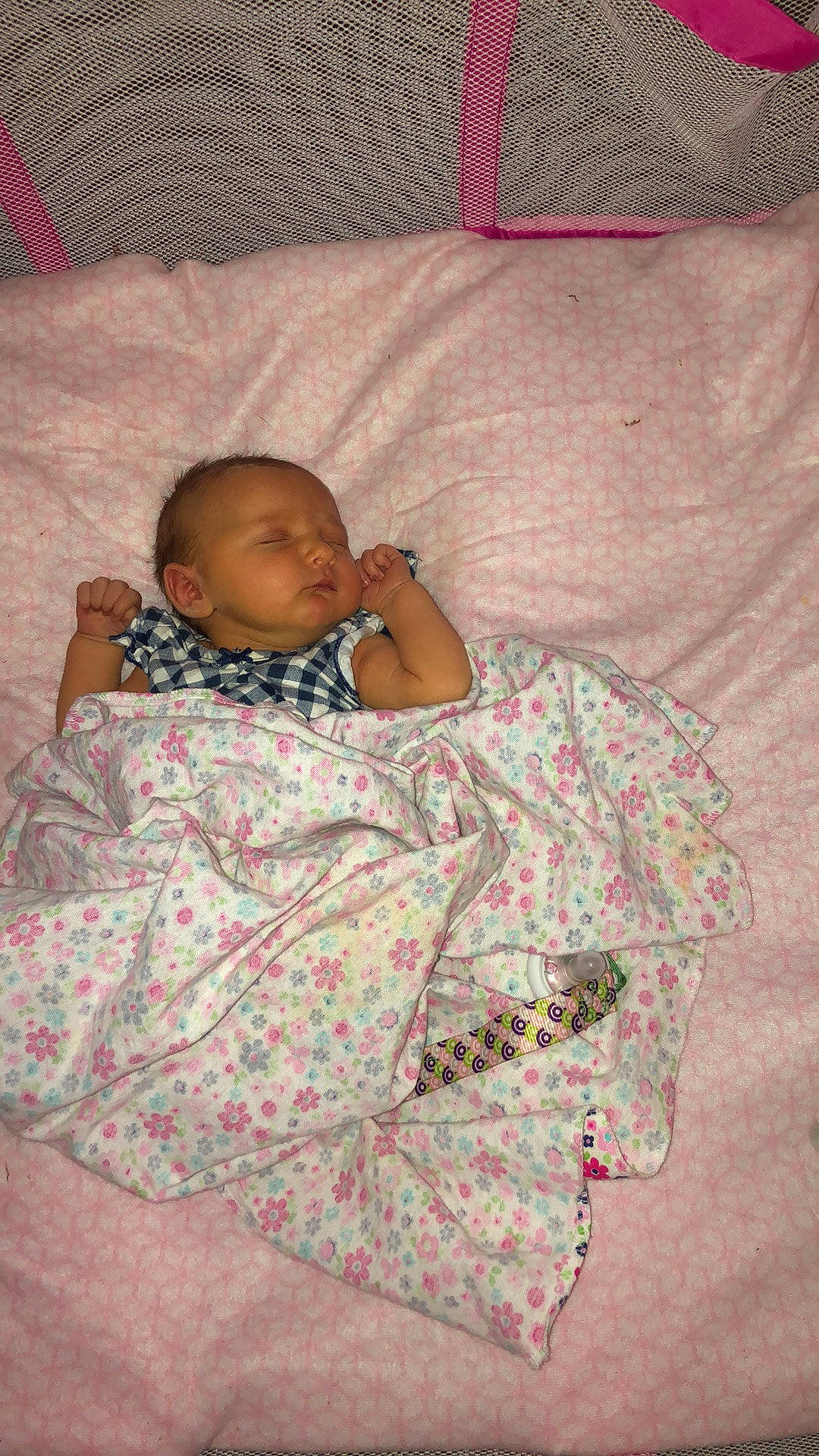 Rebecca joined the competition — help win amazing prizes! baby, baby_products, baby_toddler_clothing, bedding, bedtime, cheek, child, comfort, face, head, linens, mouth, nap, pattern, person, pink, room, skin, textile, toddler