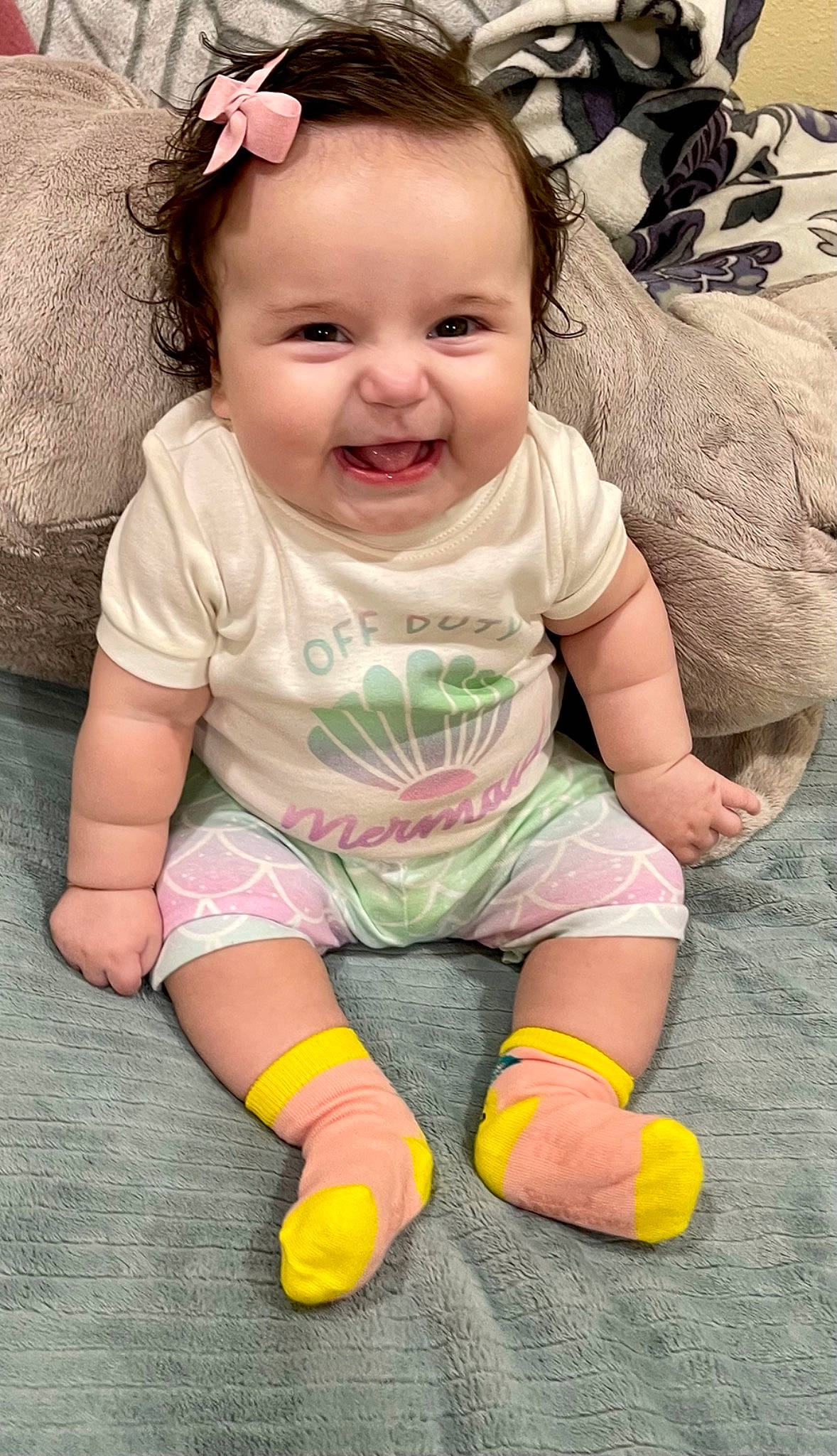 Jamila joined the competition — help win amazing prizes! arm, baby, baby_toddler_clothing, cheek, chin, eye, face, facial_expression, hairstyle, happy, head, human, iris, organ, person, photograph, skin, sleeve, smile, textile