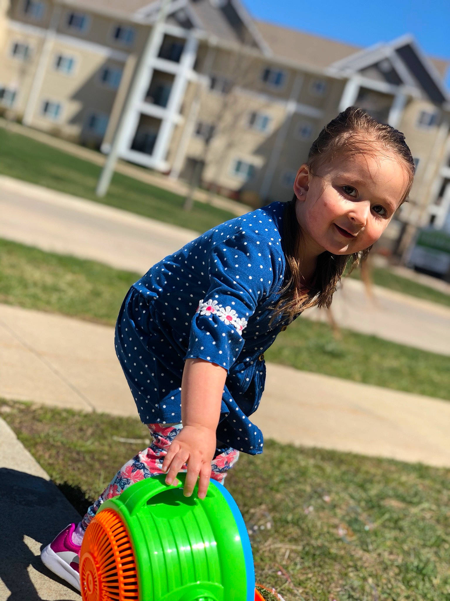 Natalyn joined the competition — help win amazing prizes! child, city, fun, games, grass, human_settlement, joy, lawn, leisure, person, plant, play, playground, public_space, recreation, smile, summer, tire, toddler, vacation