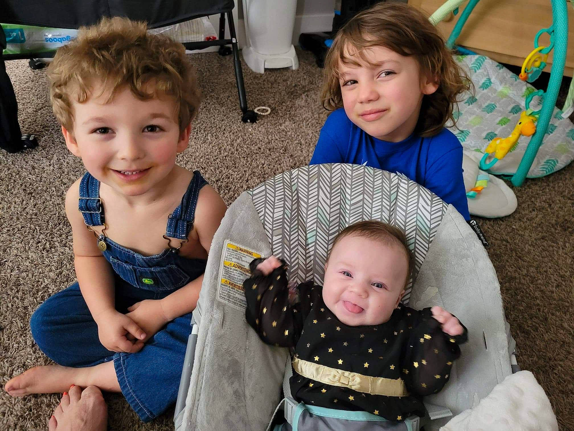 Juniper joined the competition — help win amazing prizes! baby, baby_toddler_clothing, cheek, child, clothing, face, facial_expression, fun, green, hairstyle, happy, iris, joy, mammal, person, photograph, sharing, skin, smile, snapshot