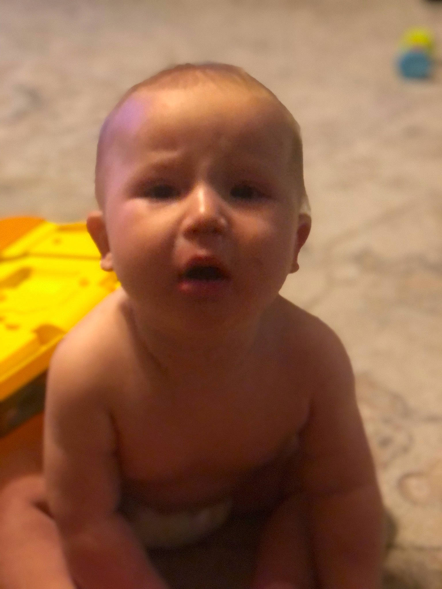 Billy is registered to the contest to win money with this photo: baby, barechested, cheek, chest, child, chin, ear, eyebrow, fun, happy, human_body, iris, lip, mouth, neck, nose, person, skin, thumb, toddler