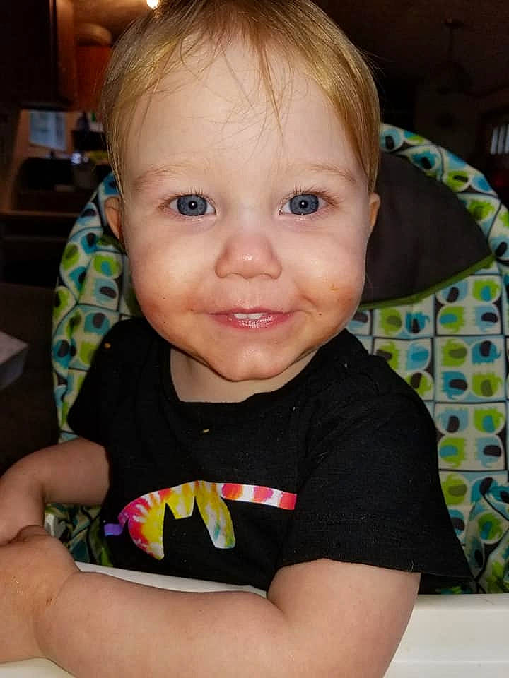 Jerrick is registered to the contest to win money with this photo: baby, baby_products, baby_toddler_clothing, bib, cheek, child, ear, eye, eyebrow, eyelash, forehead, head, iris, joy, lip, nose, organ, person, skin, toddler