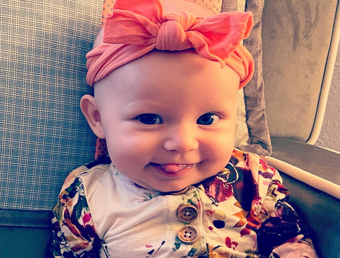 Isla joined the competition — help win amazing prizes! baby, baby_toddler_clothing, cheek, cloud, ear, eyebrow, eyelash, facial_expression, forehead, hairstyle, happy, headwear, joy, lip, mouth, neck, nose, organ, person, skin