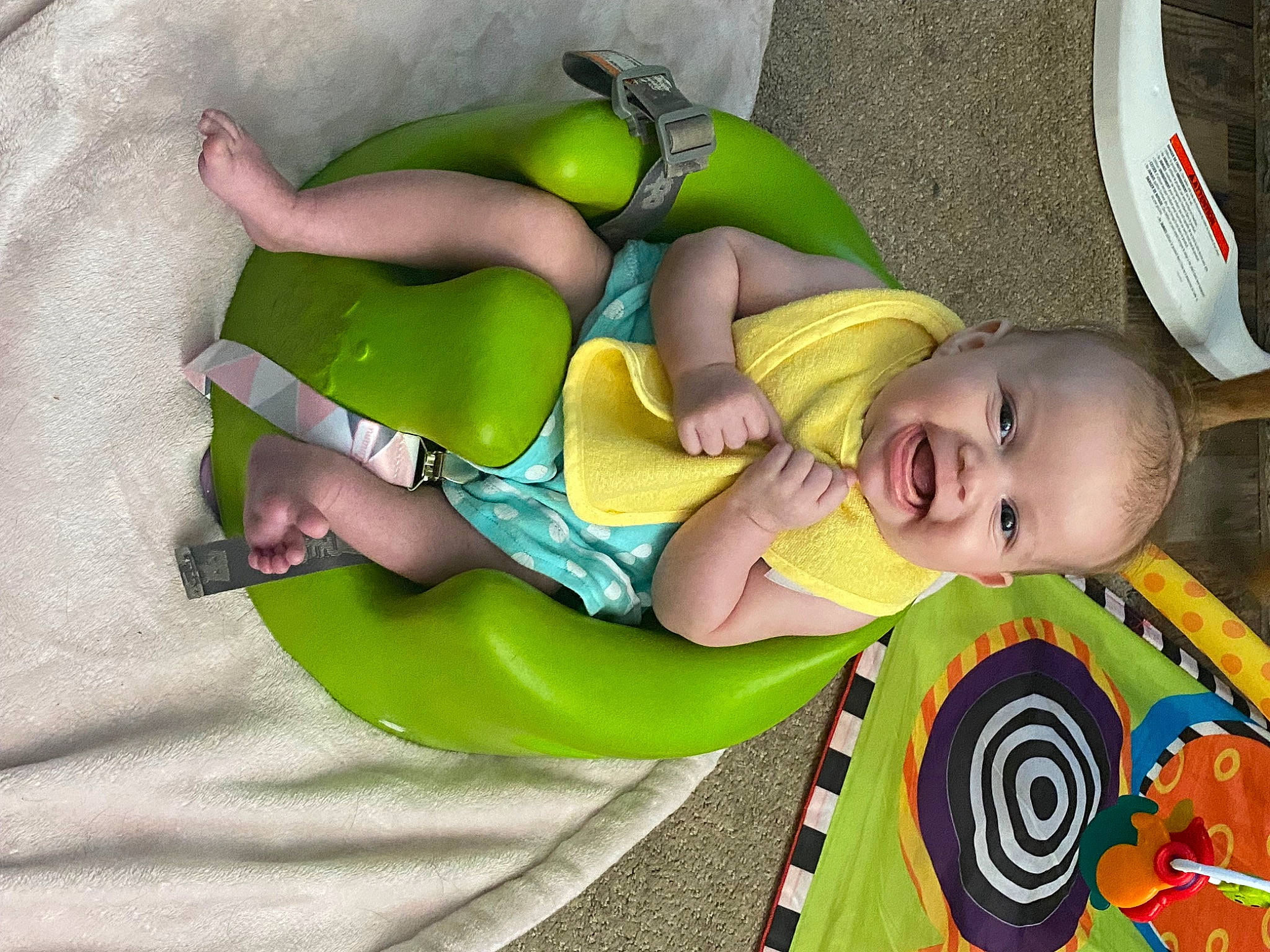 Serenity joined the competition — help win amazing prizes! baby, baby_products, baby_toddler_clothing, baby_toys, child, comfort, fun, green, happy, leg, leisure, mouth, pattern, person, play, product, sitting, smile, sunglasses, thigh