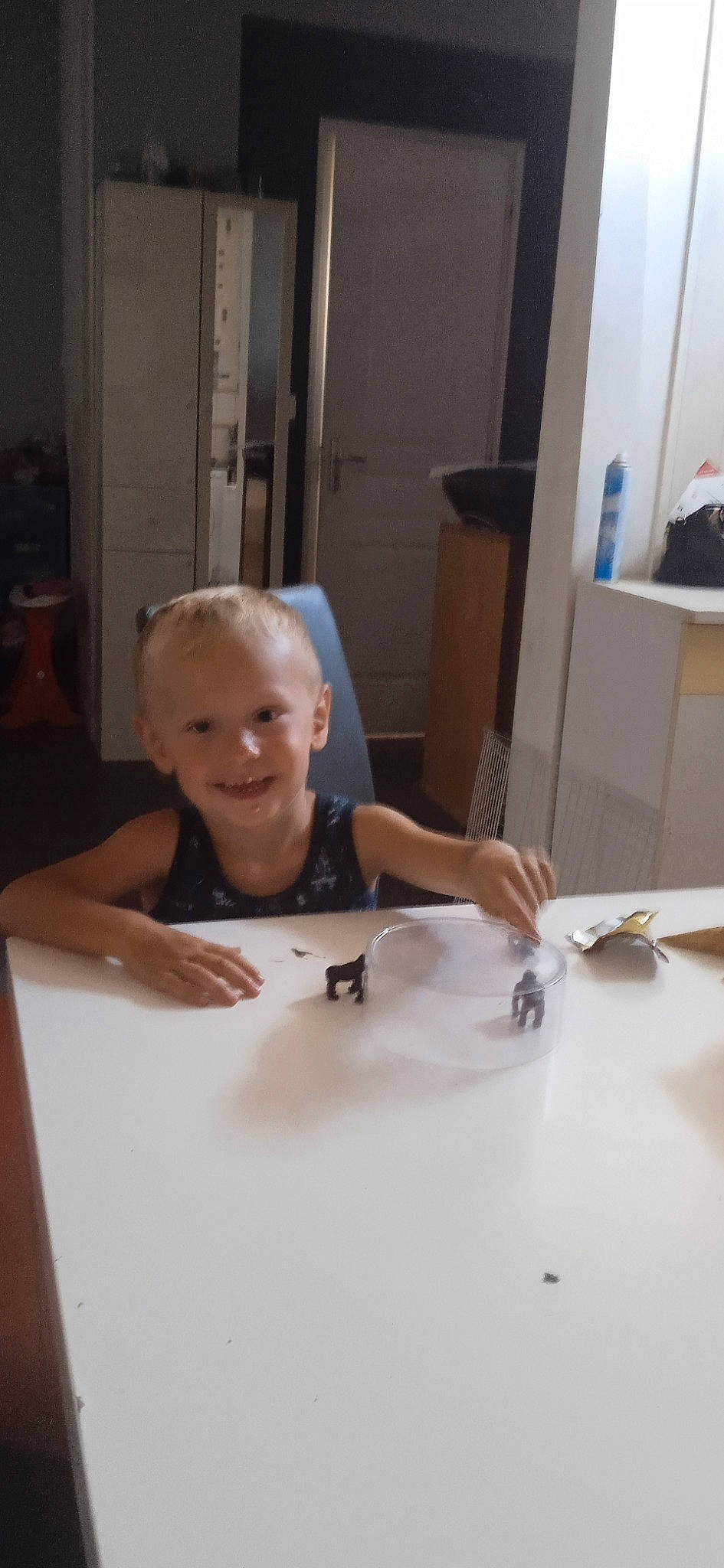 Mathis Jessy participe au concours pour gagner de l'argent avec cette photo : art, cooking, dishware, drinkware, floor, flooring, fun, glass, joy, kitchen, kitchen_utensil, person, plate, plumbing_fixture, porcelain, room, serveware, smile, table, tableware