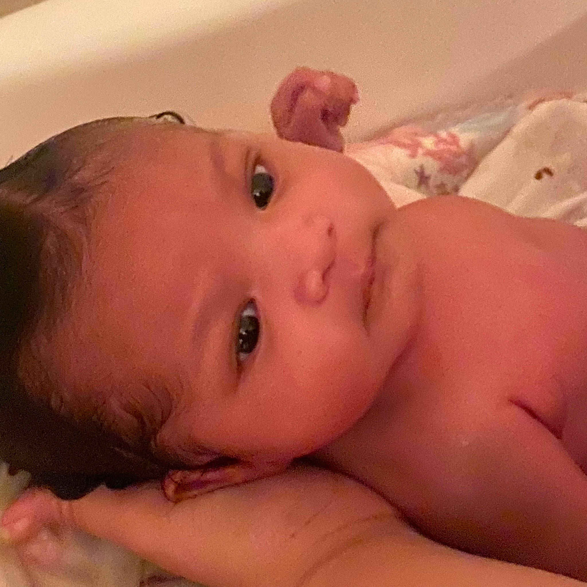 Leilani is registered to the contest to win money with this photo: cheek, chest, ear, eye, eyebrow, eyelash, face, hair, hand, head, human_body, iris, jaw, lip, mouth, neck, nose, person, shoulder, skin