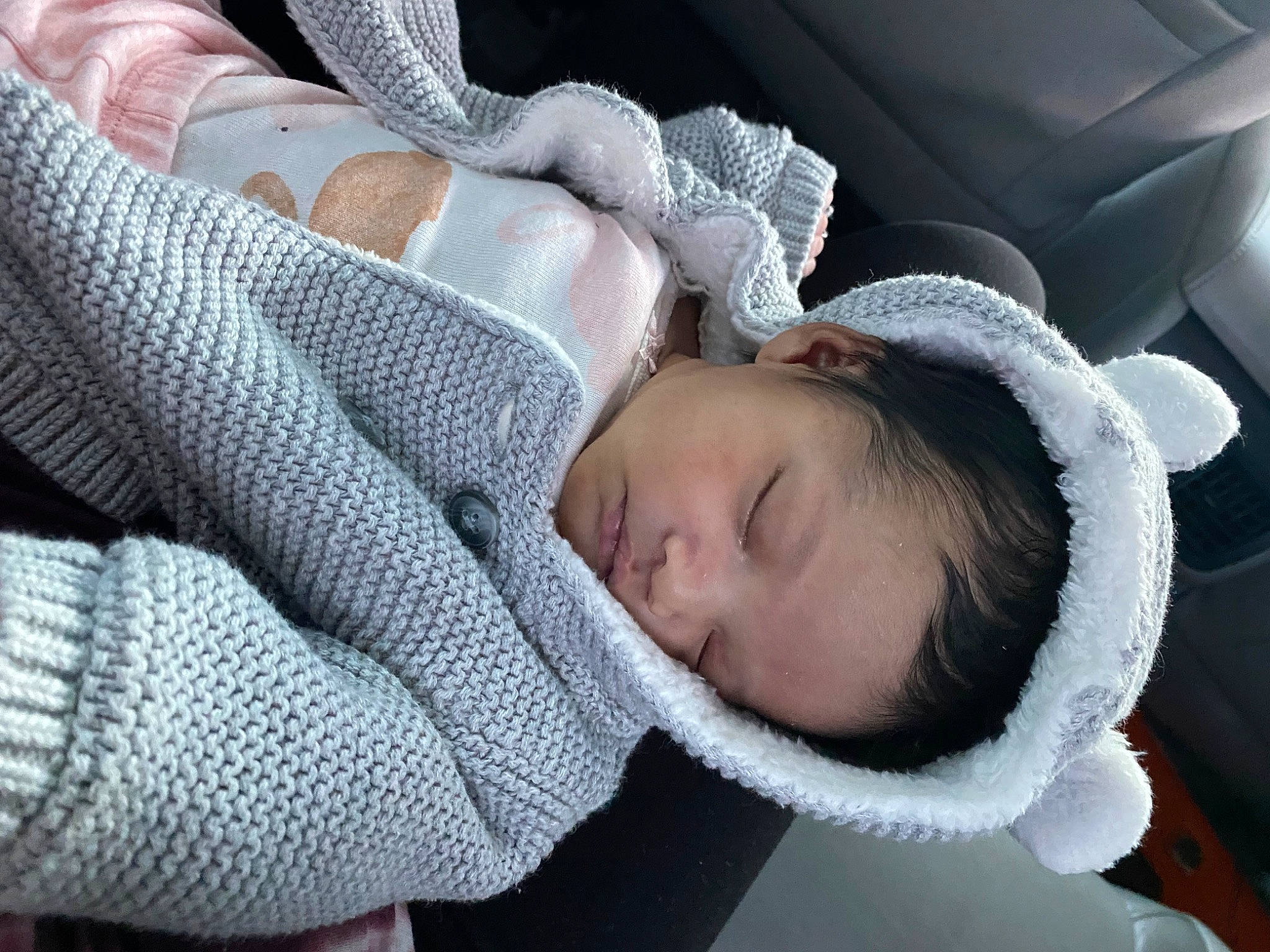 Leilani joined the competition — help win amazing prizes! auto_part, baby, baby_products, baby_sleeping, baby_toddler_clothing, car_seat, cheek, child, comfort, family_car, linens, luxury_vehicle, nap, person, personal_luxury_car, sitting, sleep, textile, toddler, tree