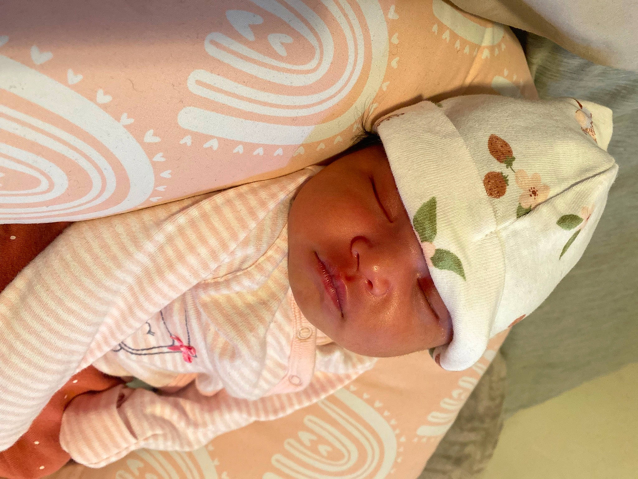 Leilani joined the competition — help win amazing prizes! baby, baby_products, baby_sleeping, baby_toddler_clothing, bedding, bedtime, cheek, comfort, eyebrow, eyelash, head, headgear, headwear, linens, nose, pattern, person, room, skin, sleeve