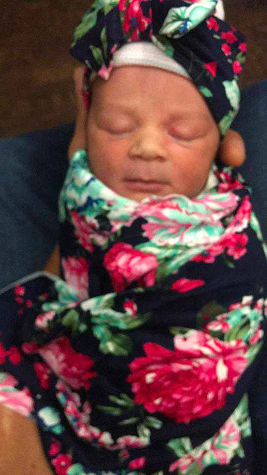 Wren'Lee is registered to the contest to win money with this photo: child, chin, close_up, eye, facial_expression, forehead, head, headgear, headwear, leaf, lip, magenta, military_camouflage, military_uniform, organ, pattern, person, pink, scarf, skin