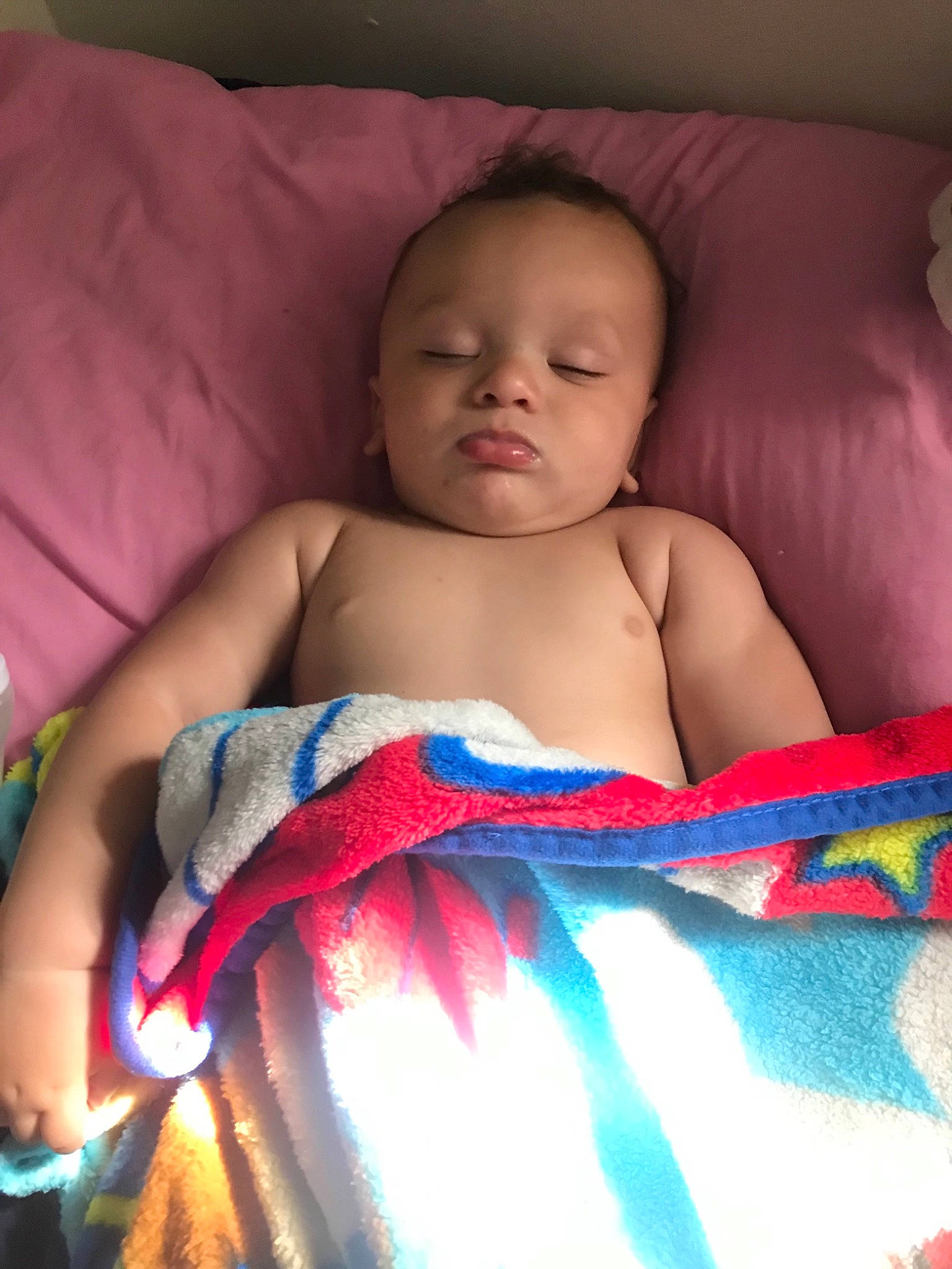 Isiah joined the competition — help win amazing prizes! baby, cheek, child, eye, finger, head, iris, linens, mouth, person, skin, textile, toddler