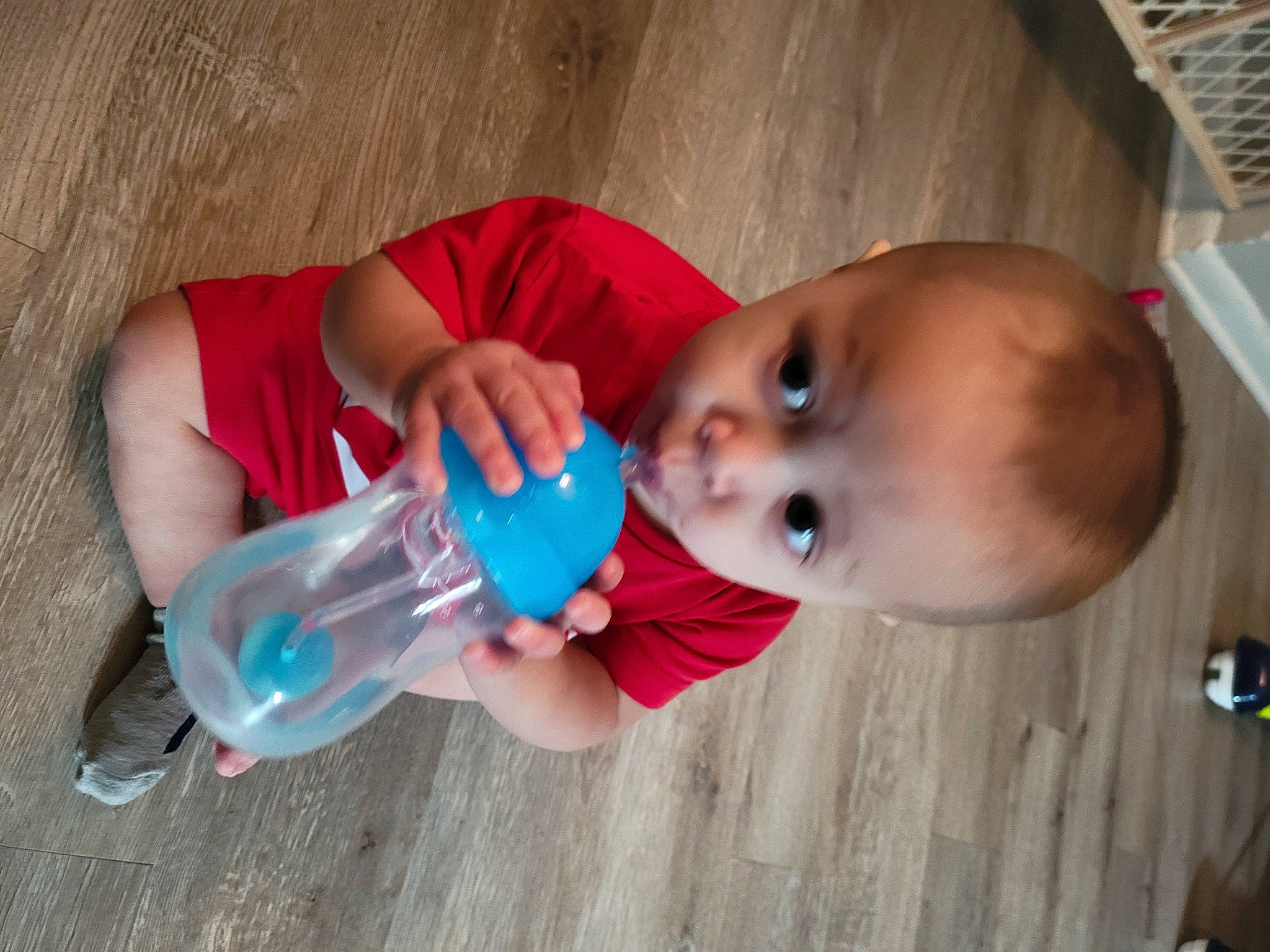 Fabian is registered to the contest to win money with this photo: baby, baby_bottle, baby_grabbing_for_something, baby_products, baby_toddler_clothing, bottle, cheek, child, drinkware, finger, fun, hand, nail, nose, person, plastic_bottle, skin, thumb, toddler, water_bottle